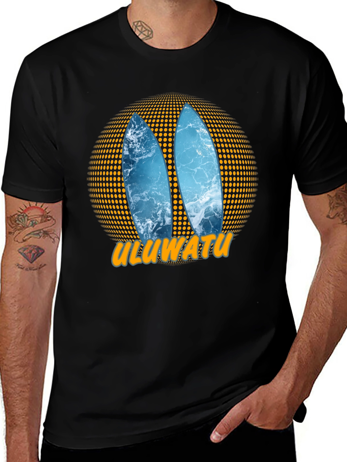 Variant 4 of Uluwatu Surfboard Graphic Tee