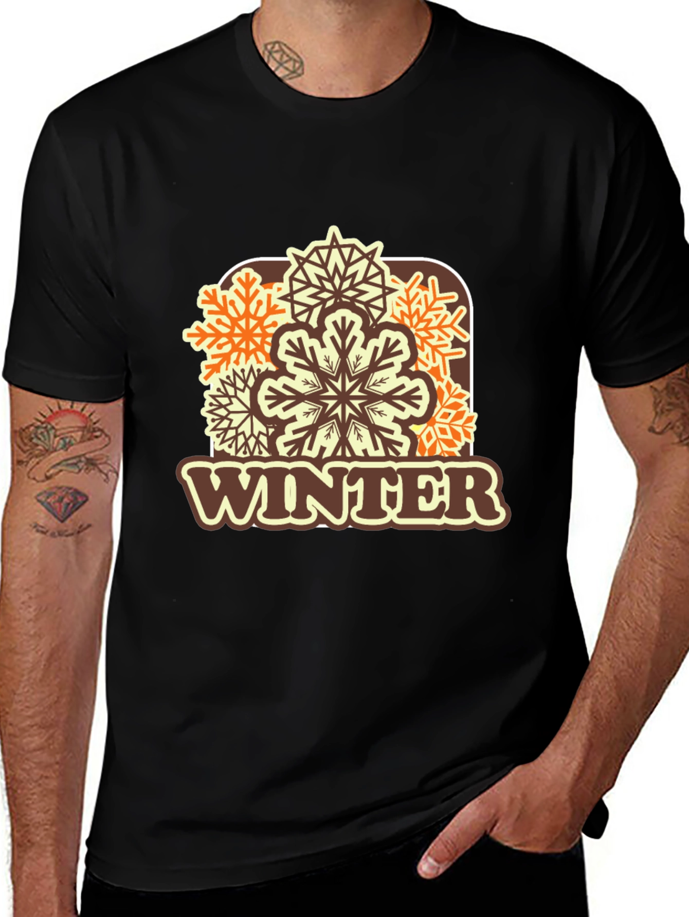 Variant 10 of Winter Snowflake Graphic T-Shirt