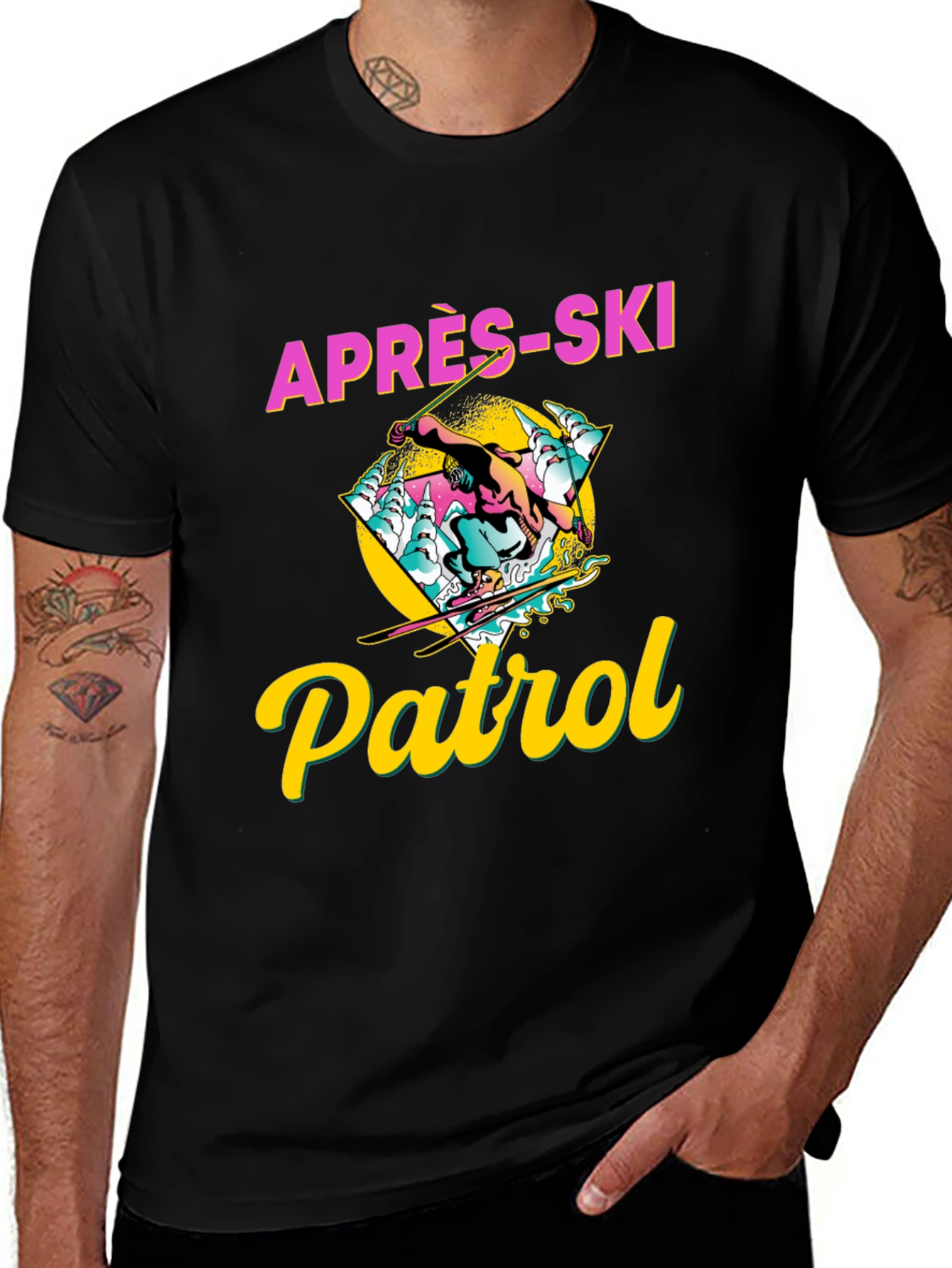 Après-Ski Patrol Graphic Tee - Retro Style
