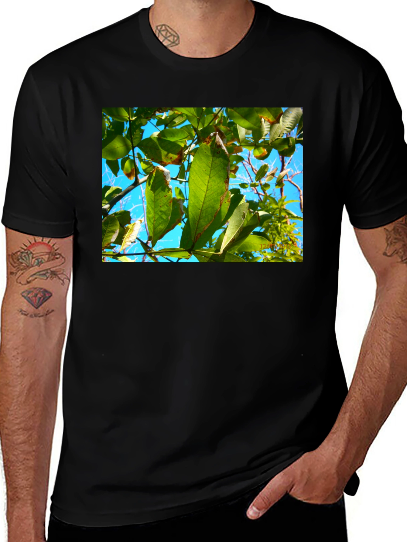 Variant 10 of Nature T-Shirt - Green Leaves