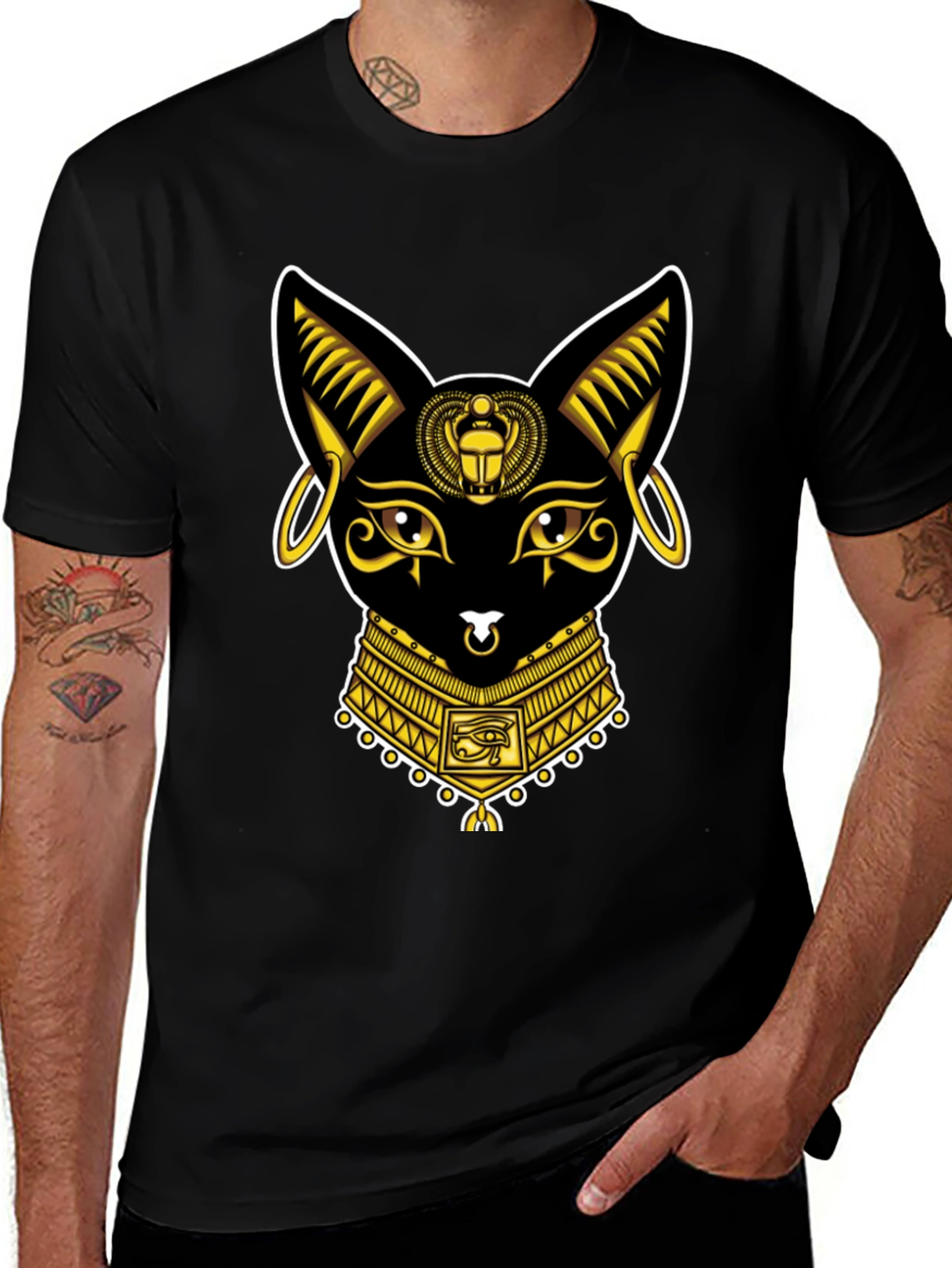 Egyptian Cat T-Shirt - Bastet Graphic Tee