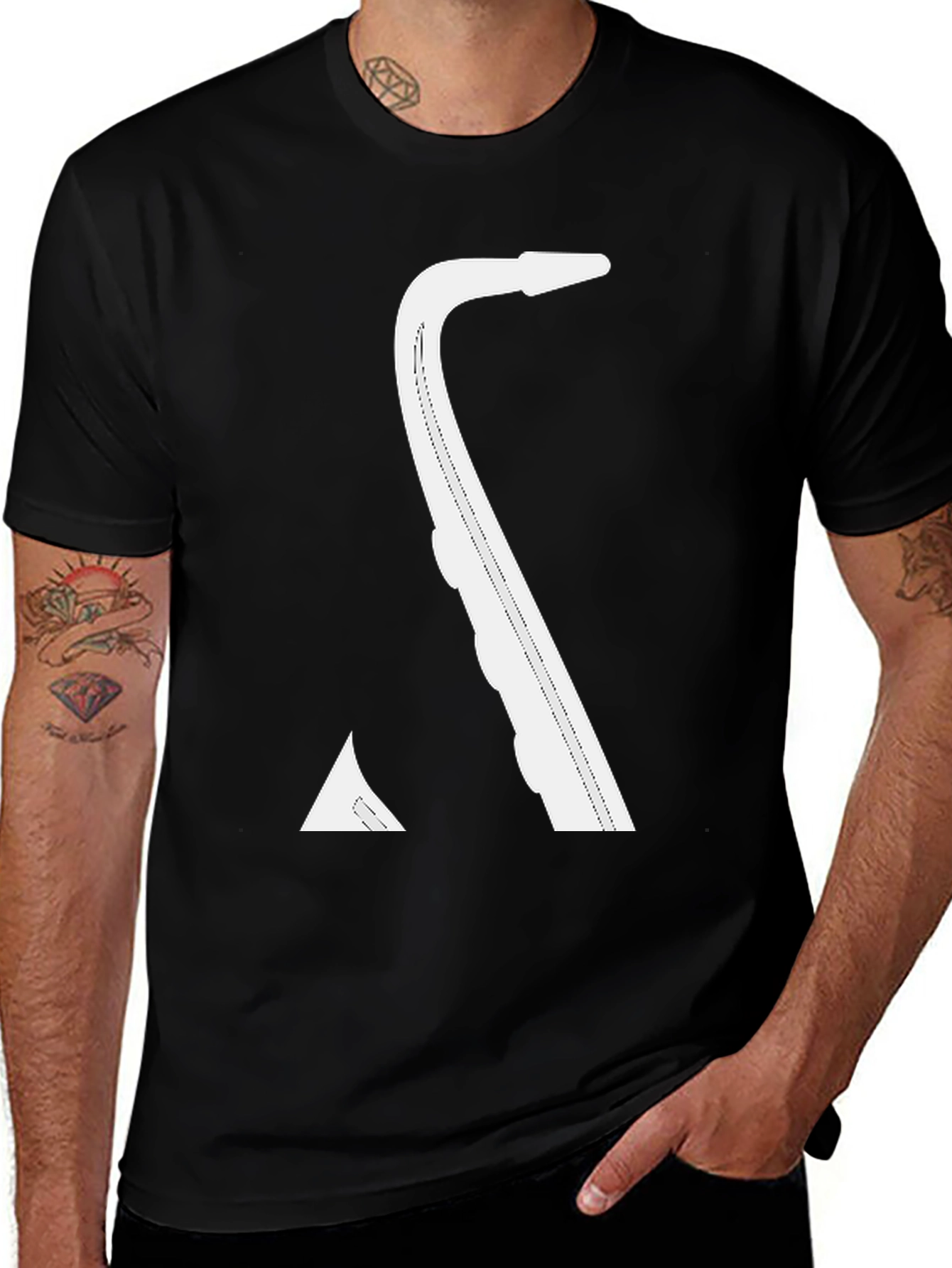 Variant 2 of Saxophone Graphic T-Shirt - Cool Music Tee