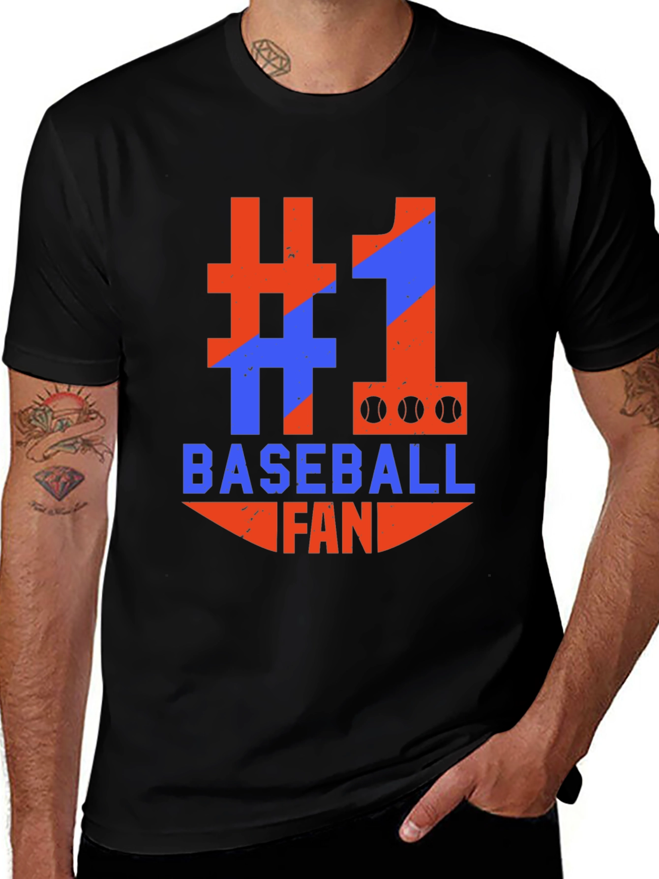 Variant 17 of #1 Baseball Fan T-Shirt - Sports Apparel