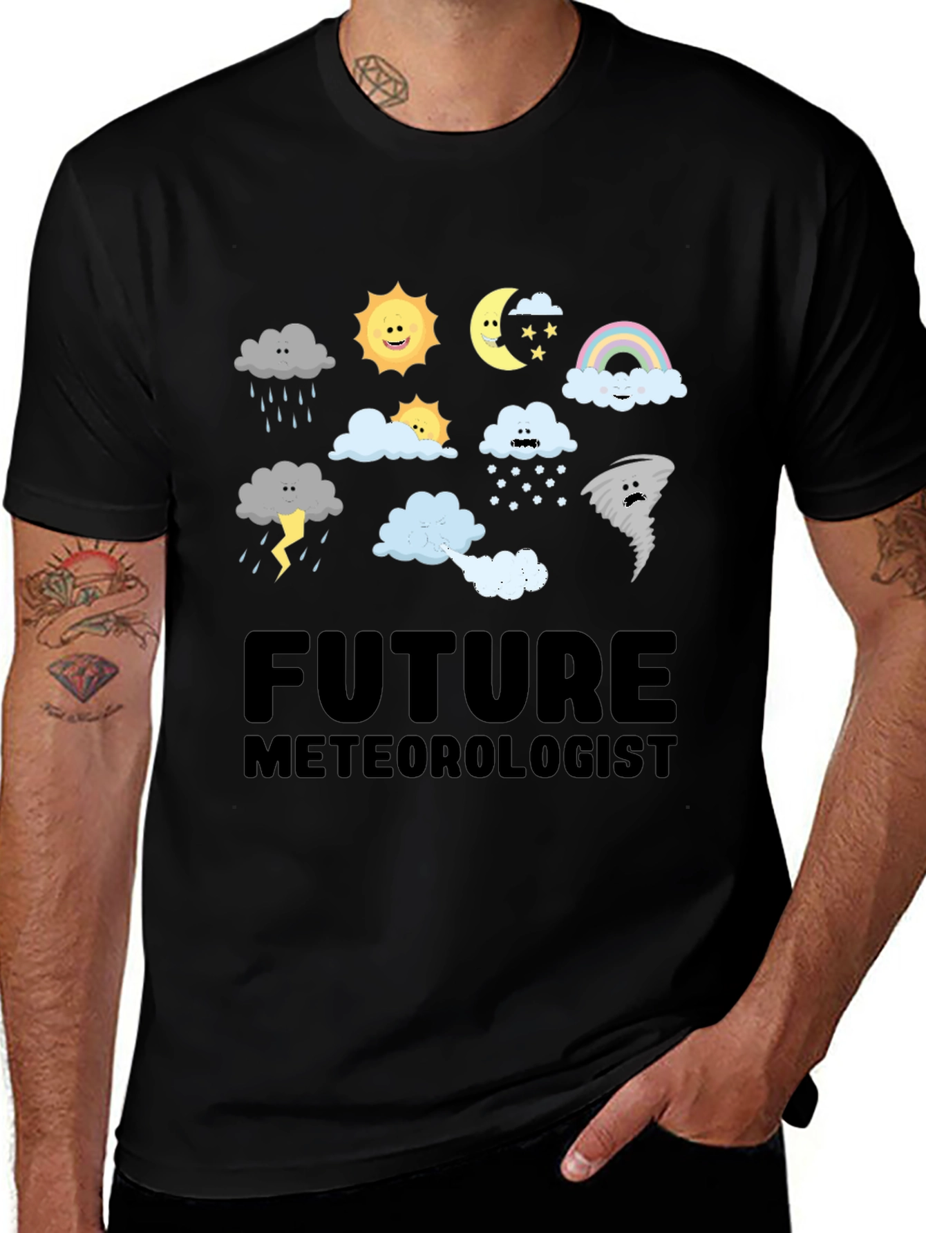 Variant 5 of Future Meteorologist Weather Graphic T-Shirt