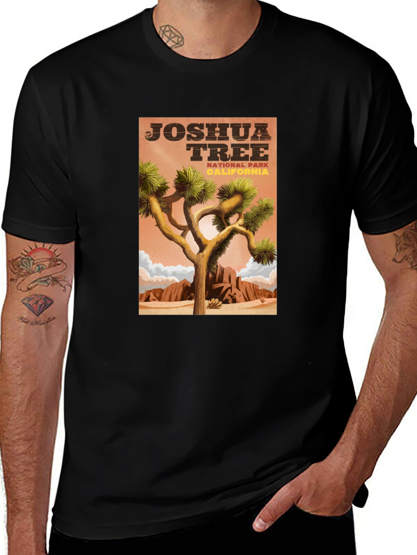 Variant 16 of Joshua Tree National Park Black T-Shirt
