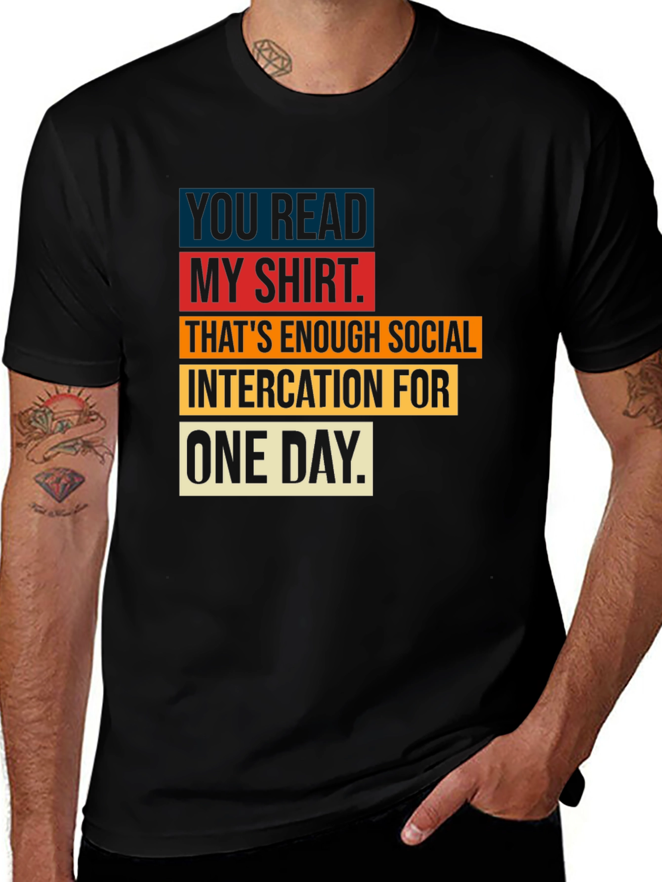 Variant 5 of Humorous Social Intercation T-Shirt