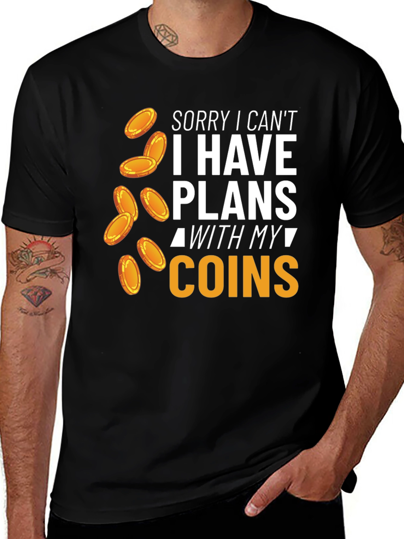 Variant 28 of Funny Coin Collector T-Shirt - I Have Plans With My Coins