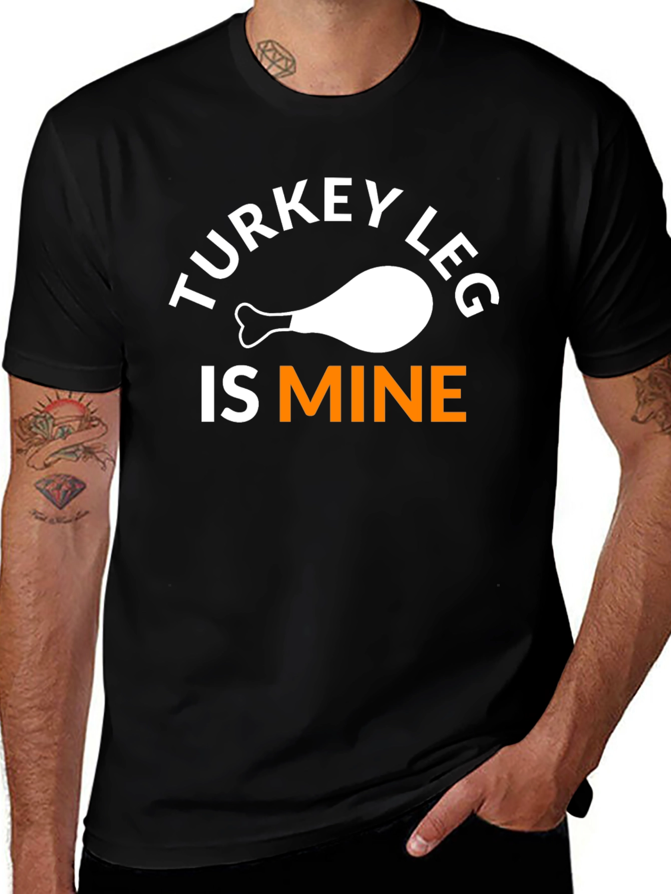 Variant 22 of Turkey Leg Is Mine T-Shirt Funny Thanksgiving