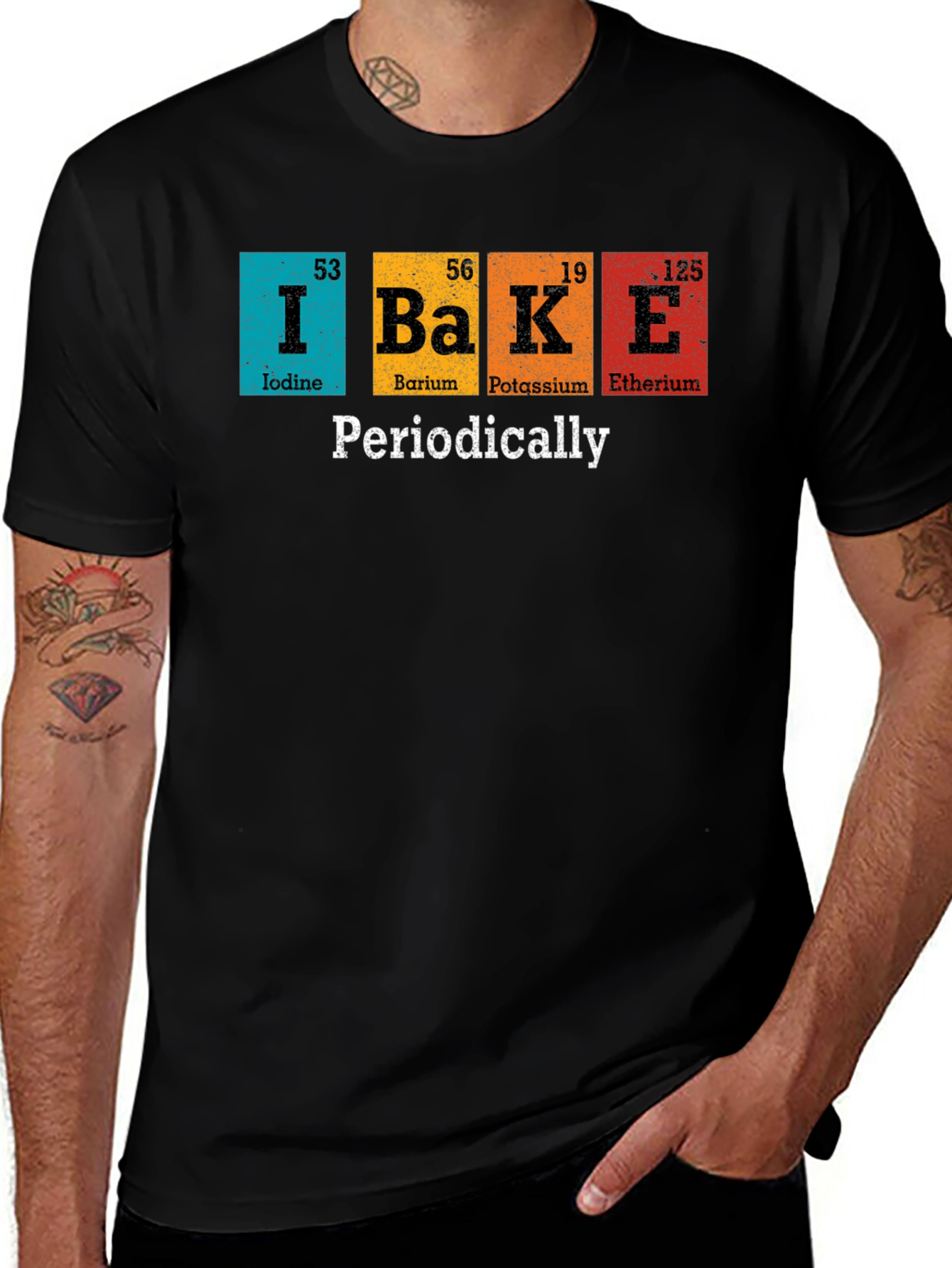 Variant 20 of I Bake Periodically T-Shirt Funny Chemistry Tee