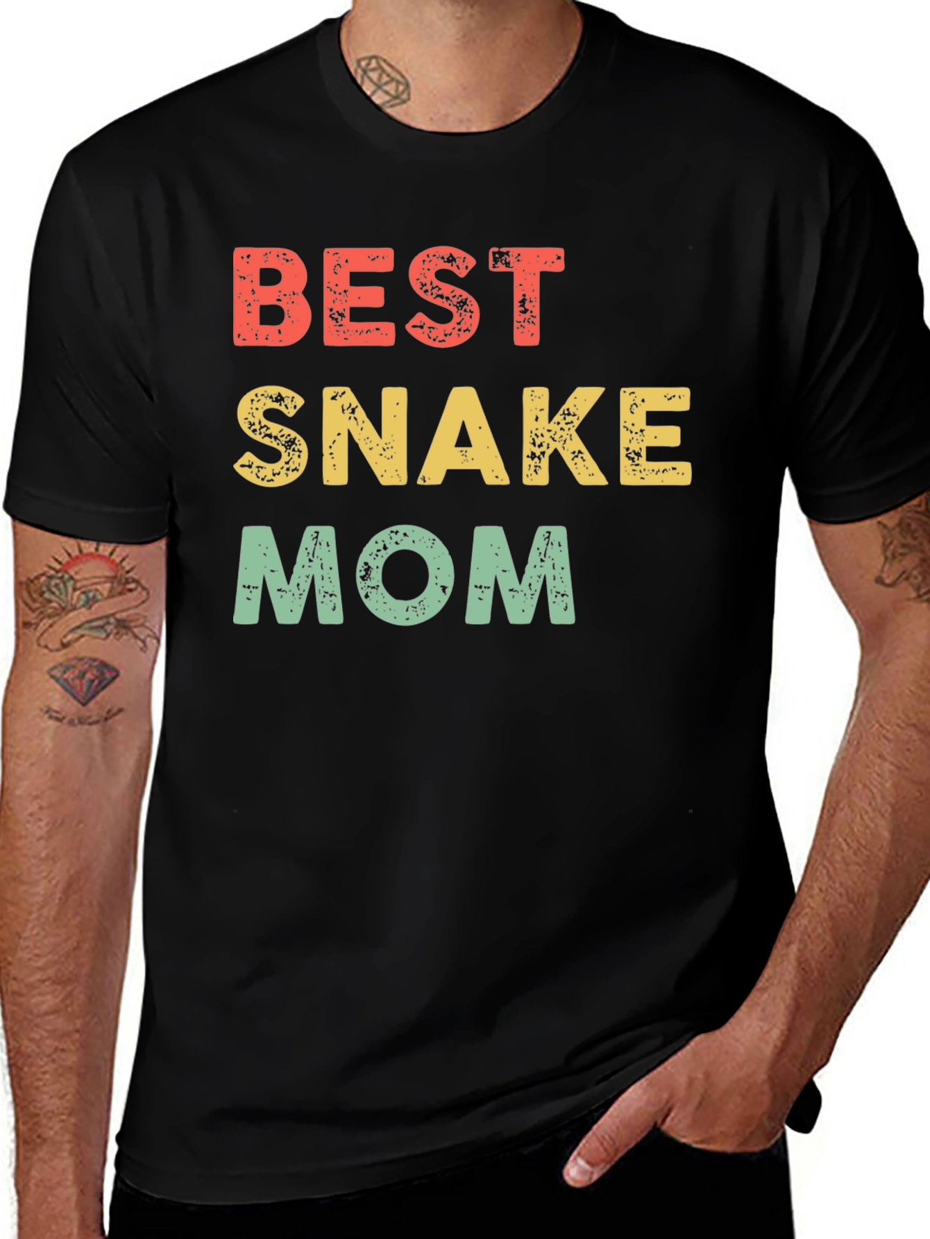Best Snake Mom Tee - Novelty Graphic T-Shirt
