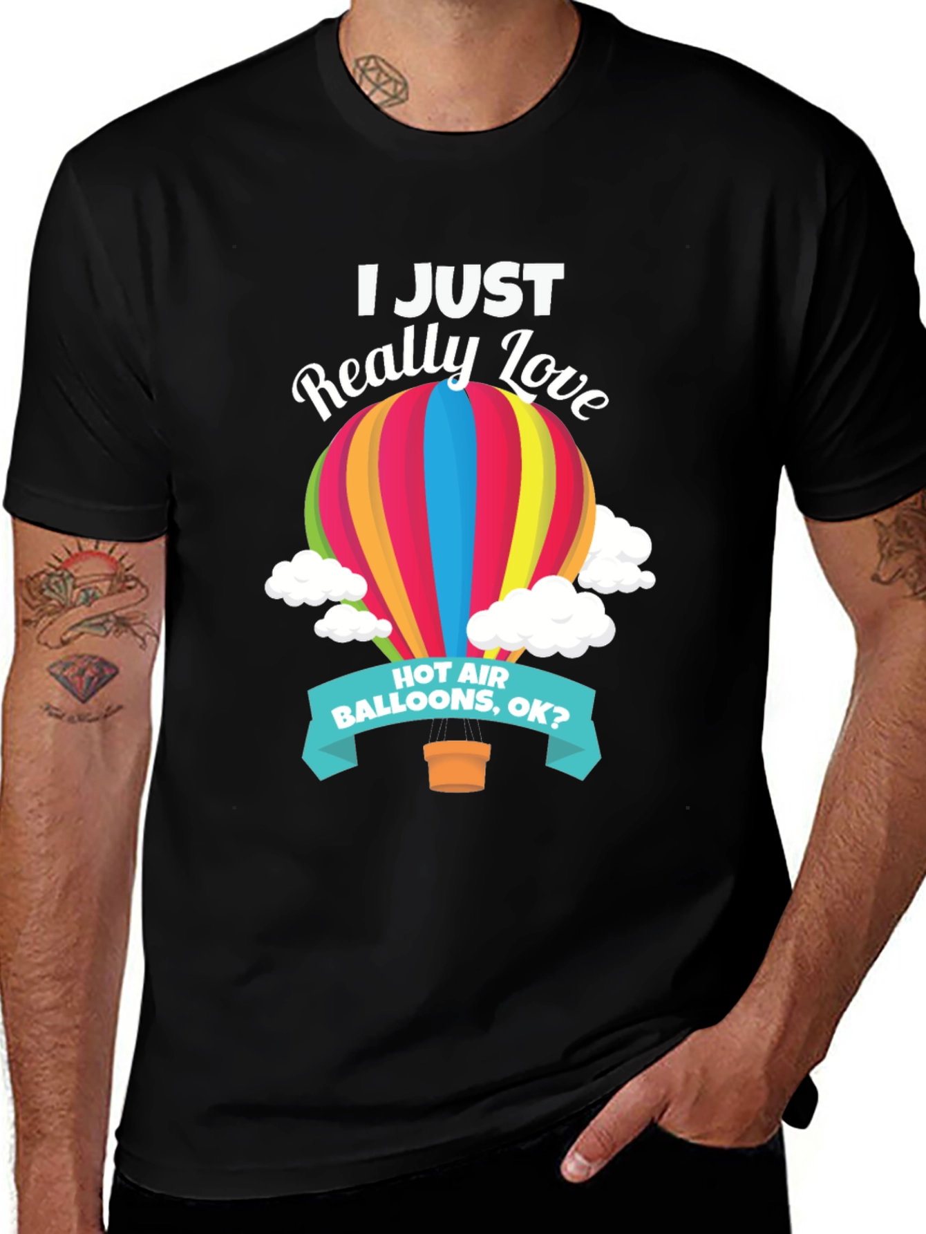 Variant 8 of Hot Air Balloon T-Shirt - I Just Really Love Balloons