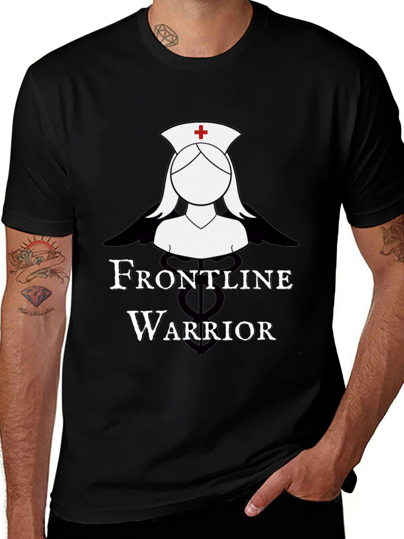 Variant 29 of Frontline Warrior Nurse T-Shirt