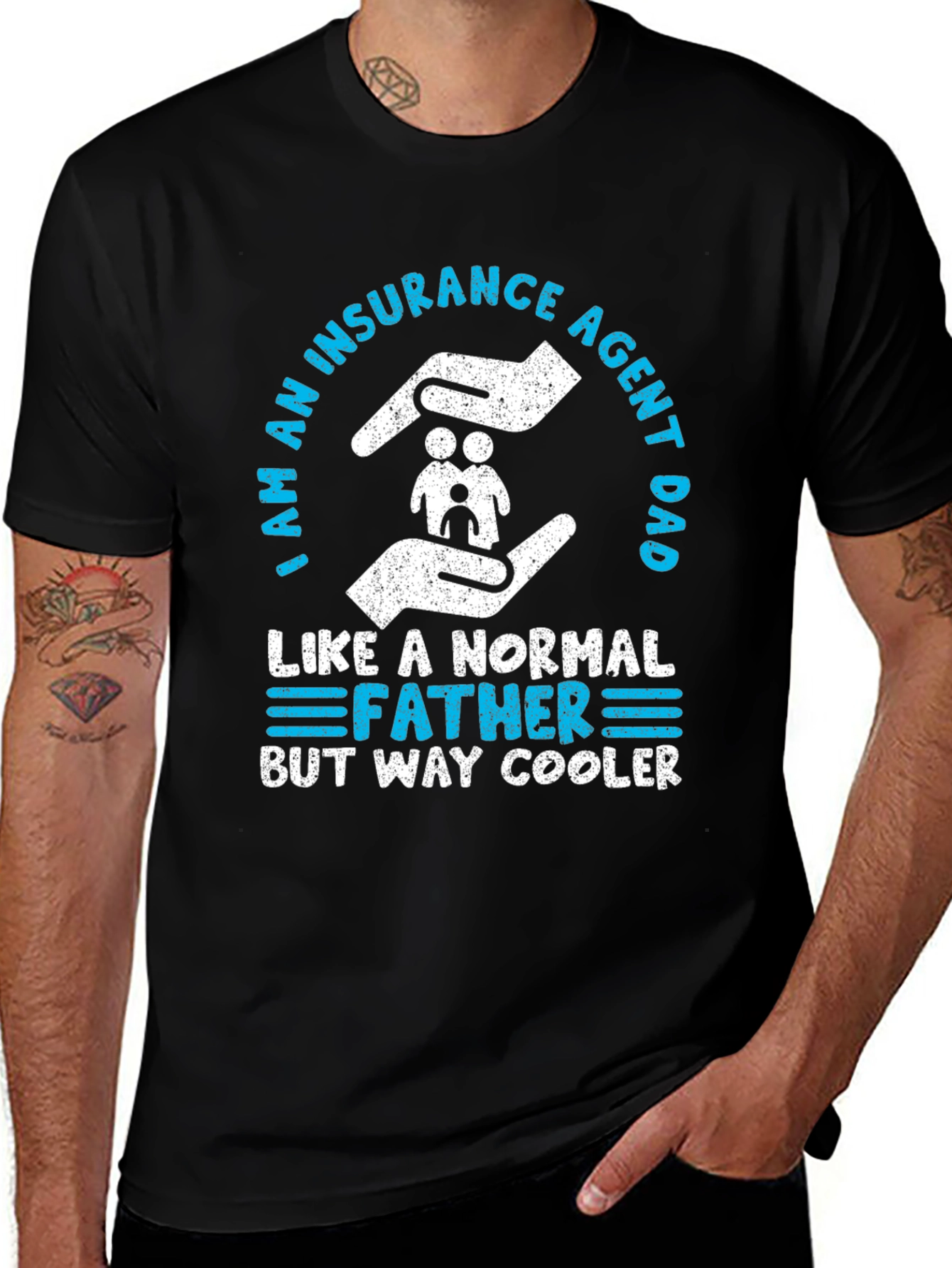 Insurance Agent Dad T-Shirt - Cool Father Graphic Tee