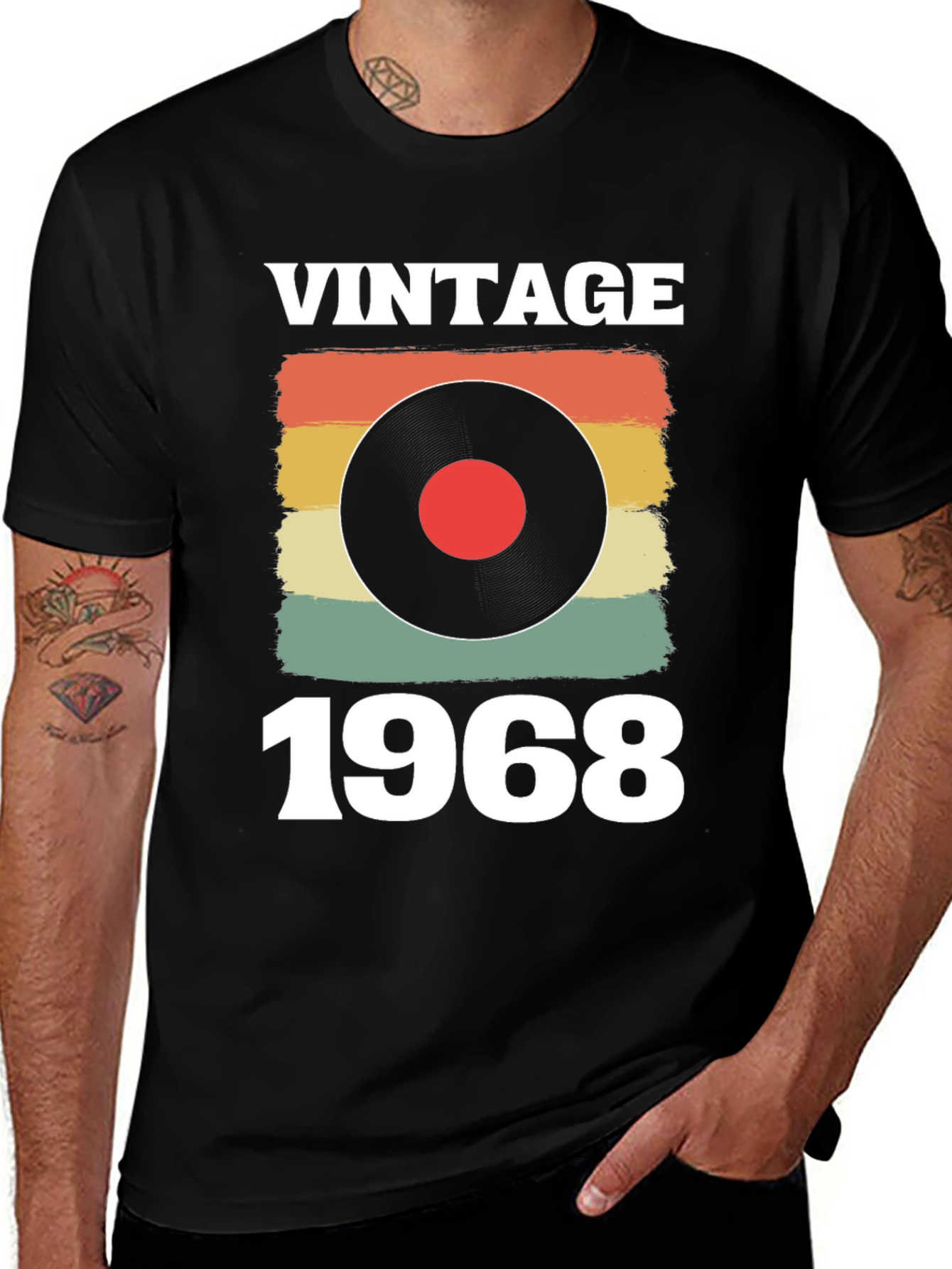 Vintage 1968 Record Graphic Tee