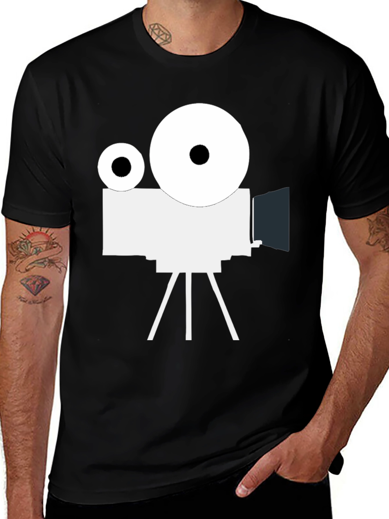 Variant 16 of Retro Movie Camera T-Shirt