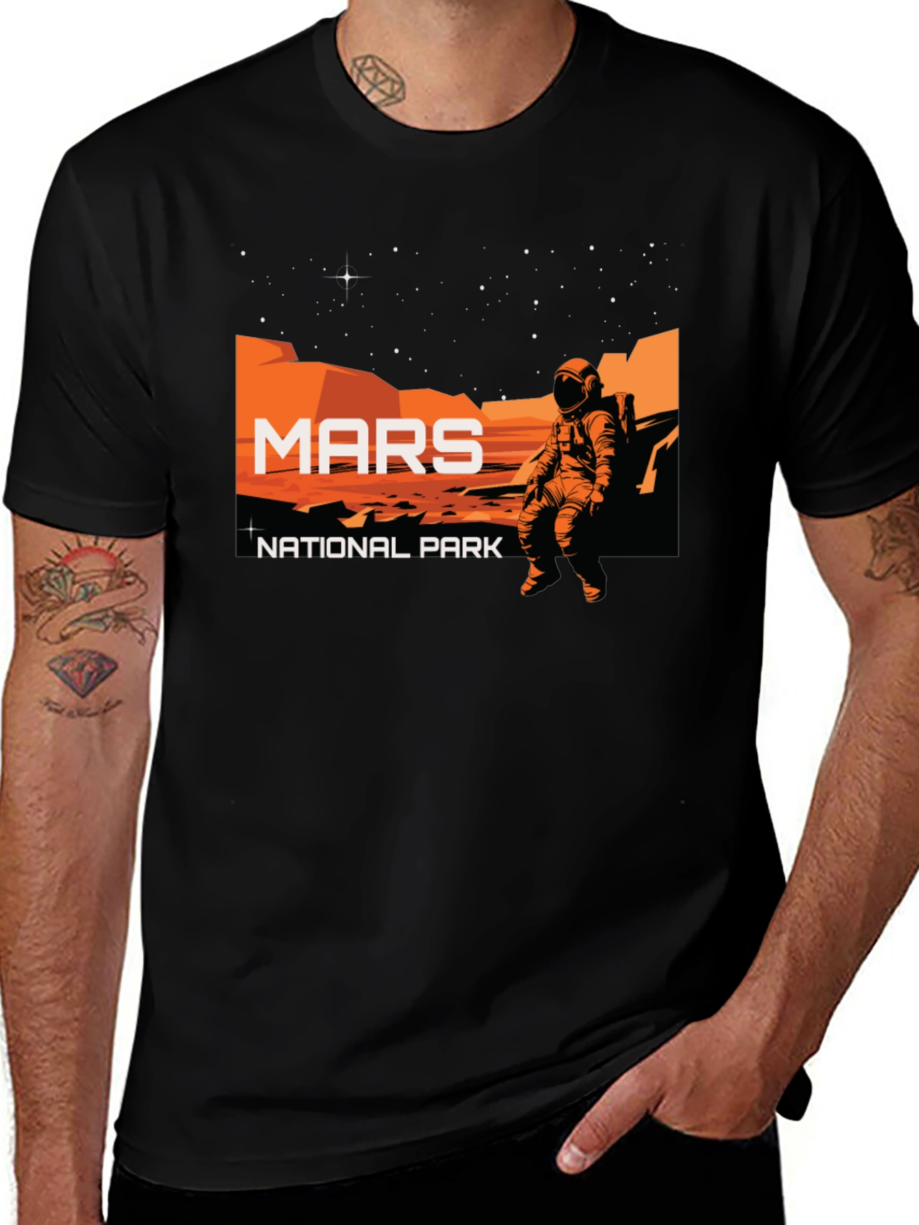 Mars National Park Graphic T-Shirt - Explore the Red Planet