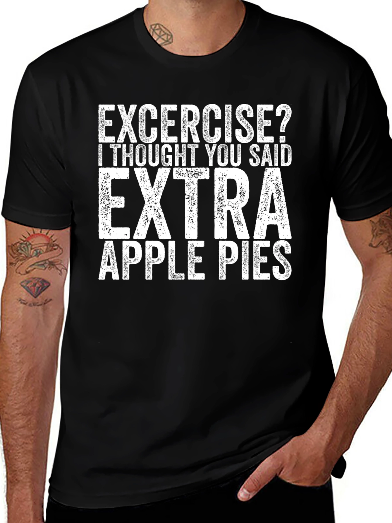 Variant 30 of Extra Apple Pies Black T-Shirt