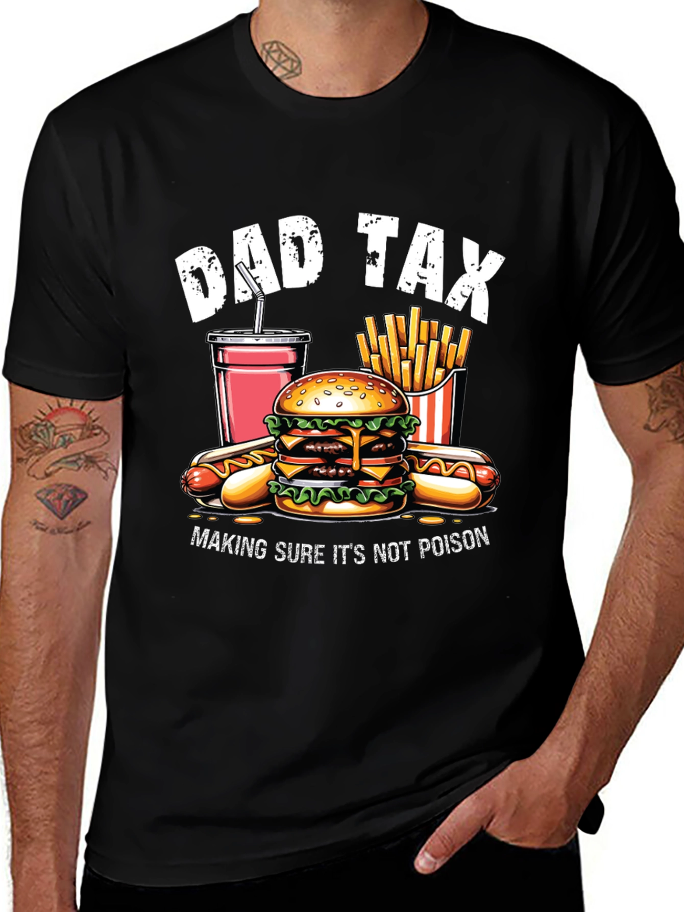 Dad Tax T-Shirt - Foodie Fun for Fathers
