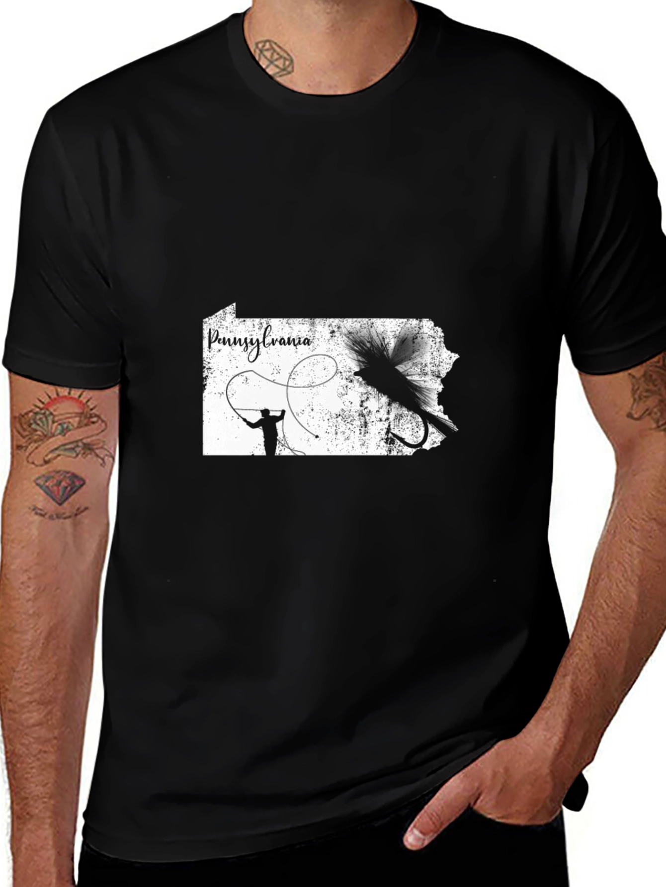 Variant 27 of Pennsylvania Fishing T-Shirt