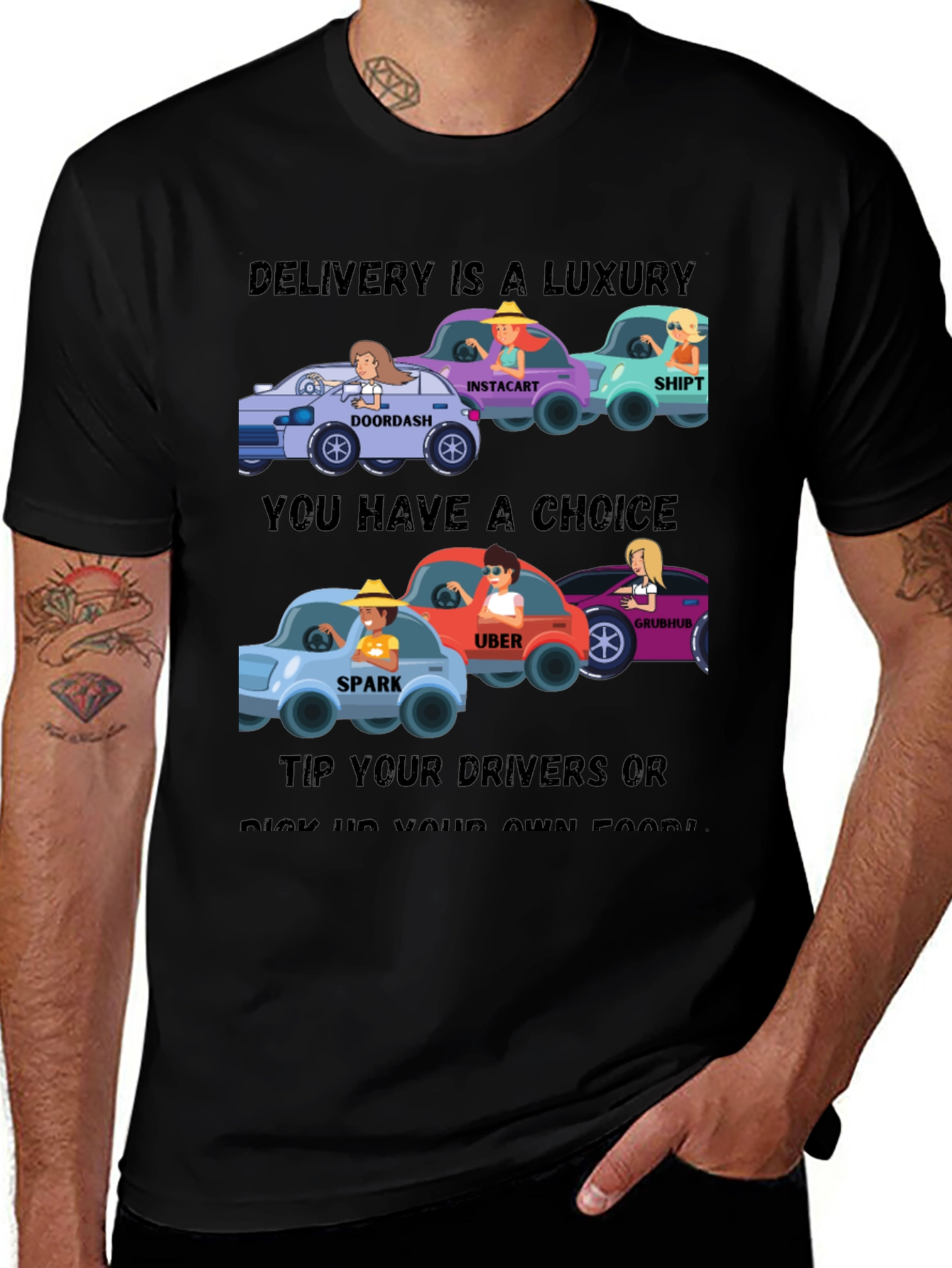 Variant 26 of Delivery Driver Tip T-Shirt