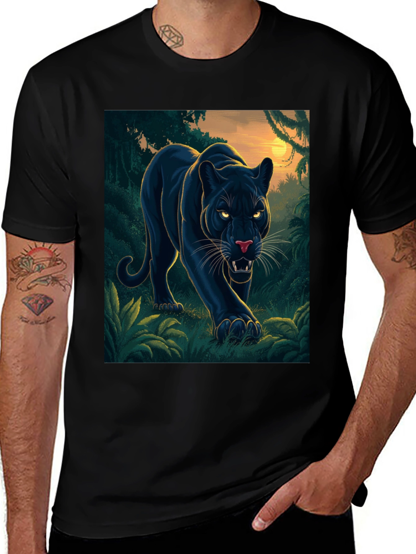 Variant 8 of Black Panther Jungle T-Shirt