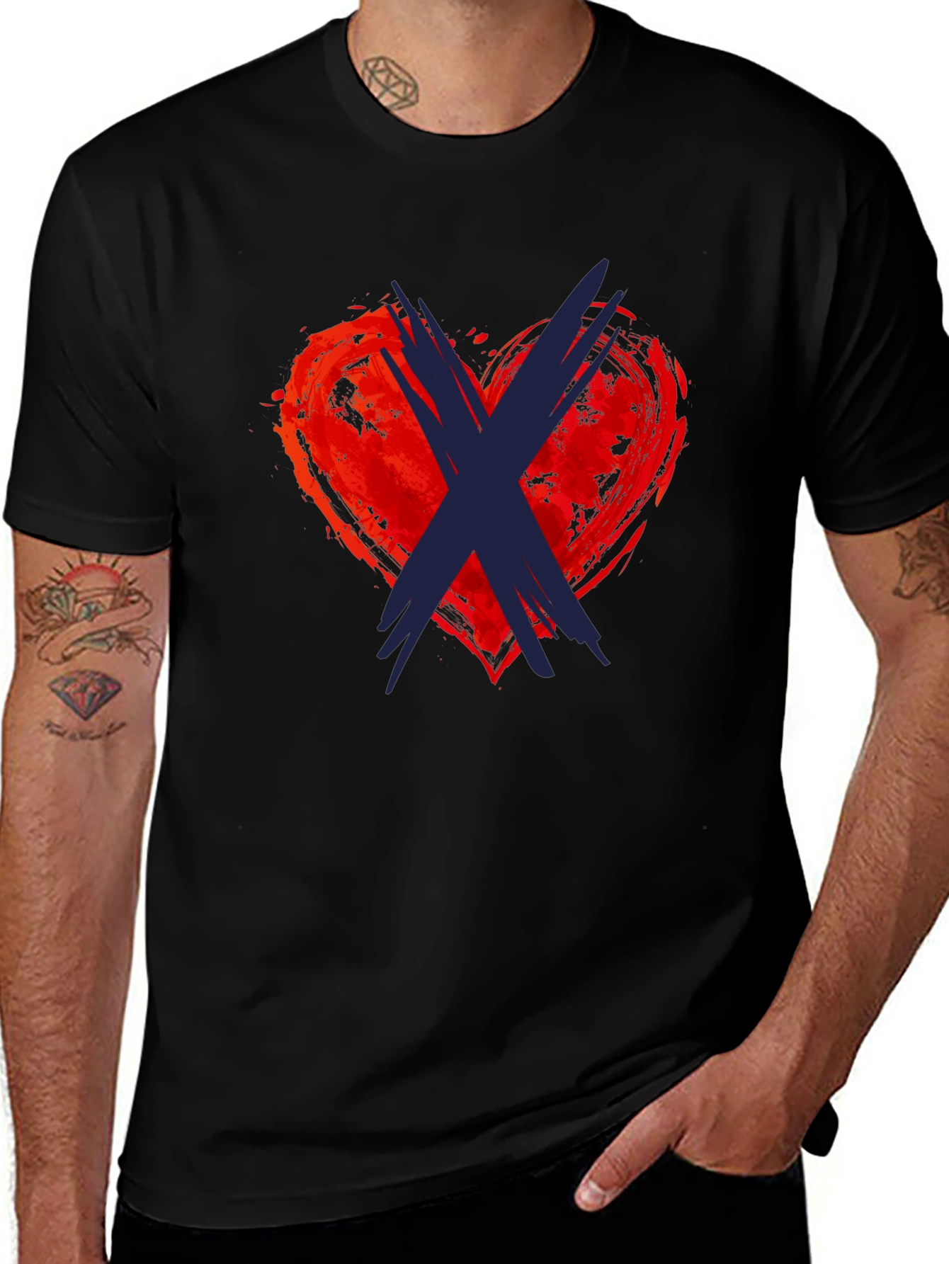 Variant 29 of Heart X Graphic Tee - Soft Cotton Casual Shirt