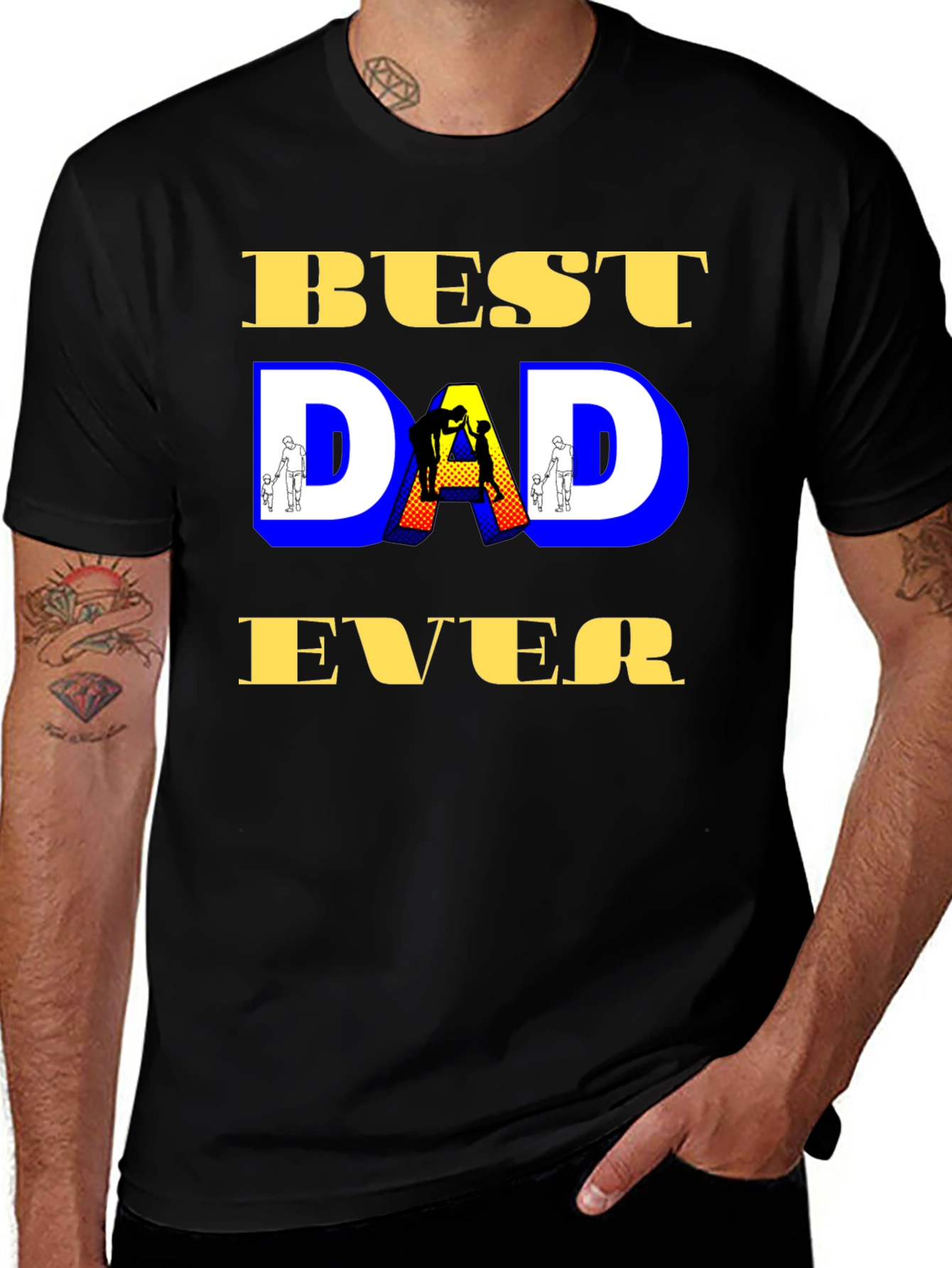 Variant 19 of Best Dad Ever Graphic Tee - Father's Day Gift