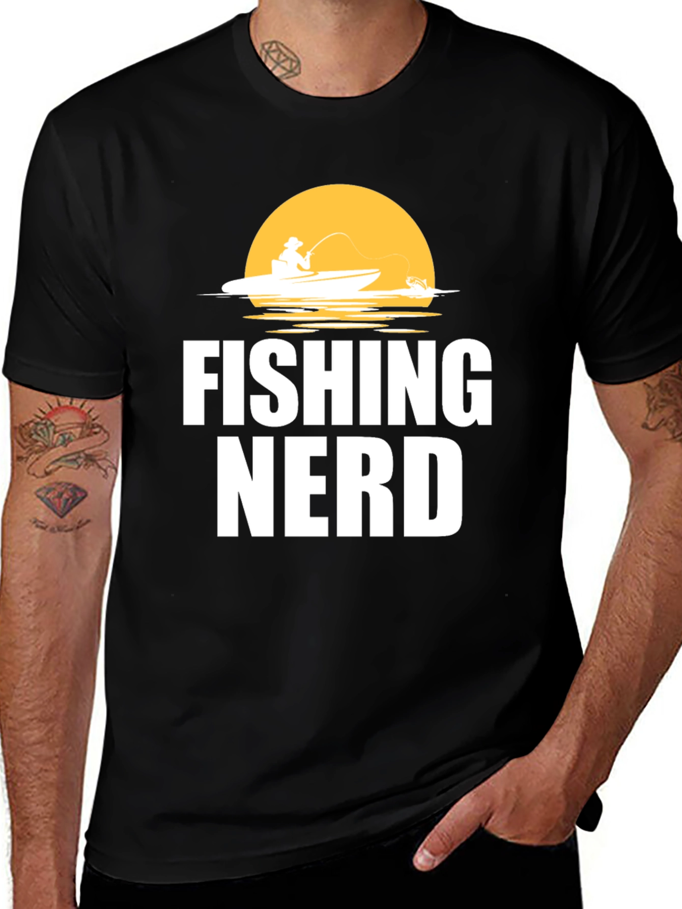 Variant 11 of Fishing Nerd T-Shirt - Angler Humor Tee