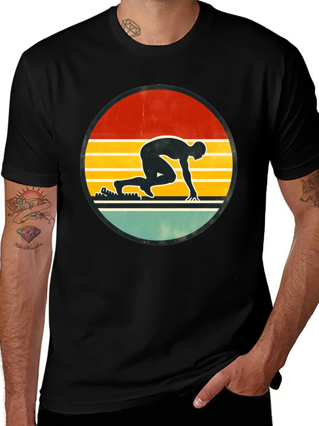 Variant 29 of Retro Runner Graphic T-Shirt