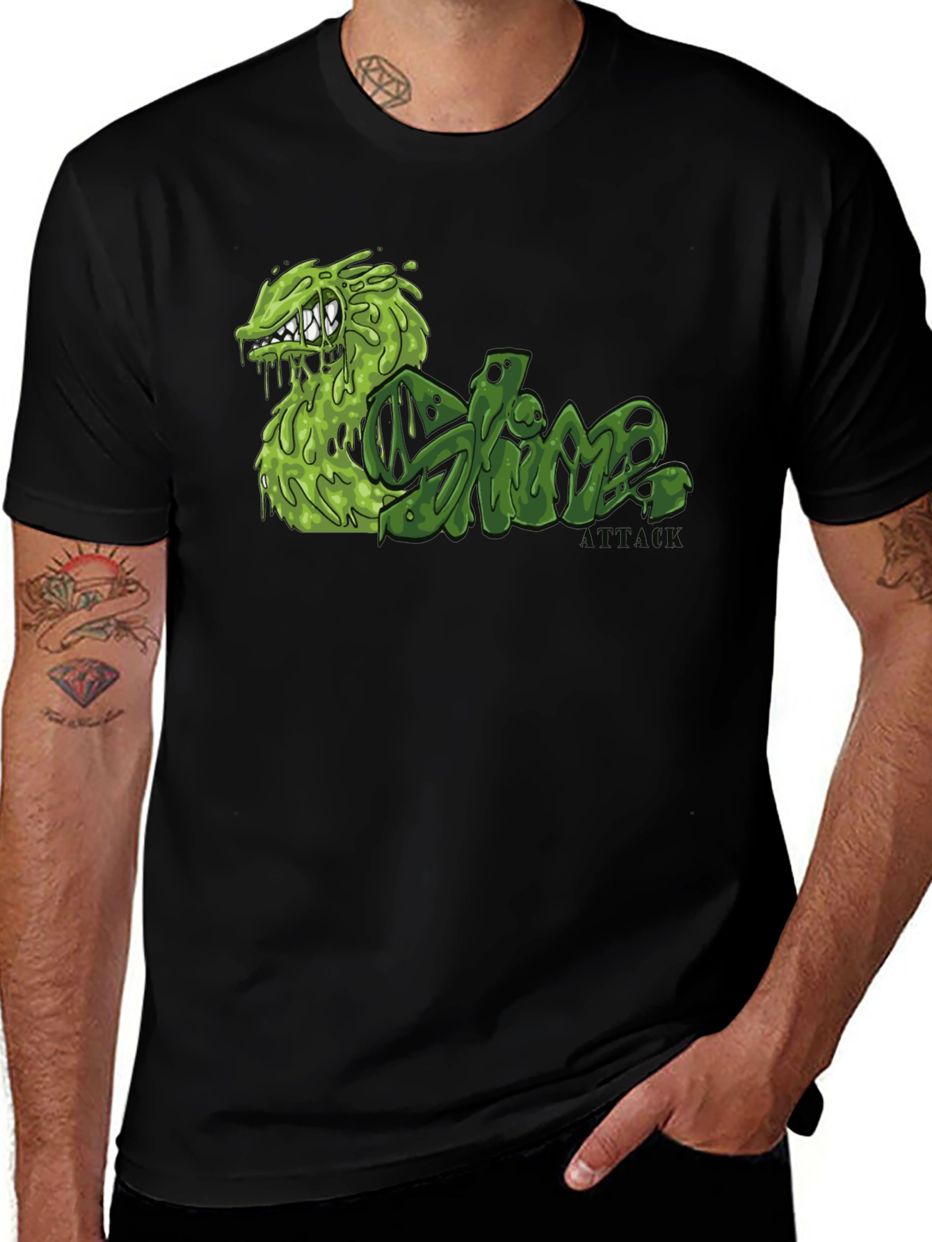 Variant 12 of Slime Monster Graphic T-Shirt - Cool & Edgy Style