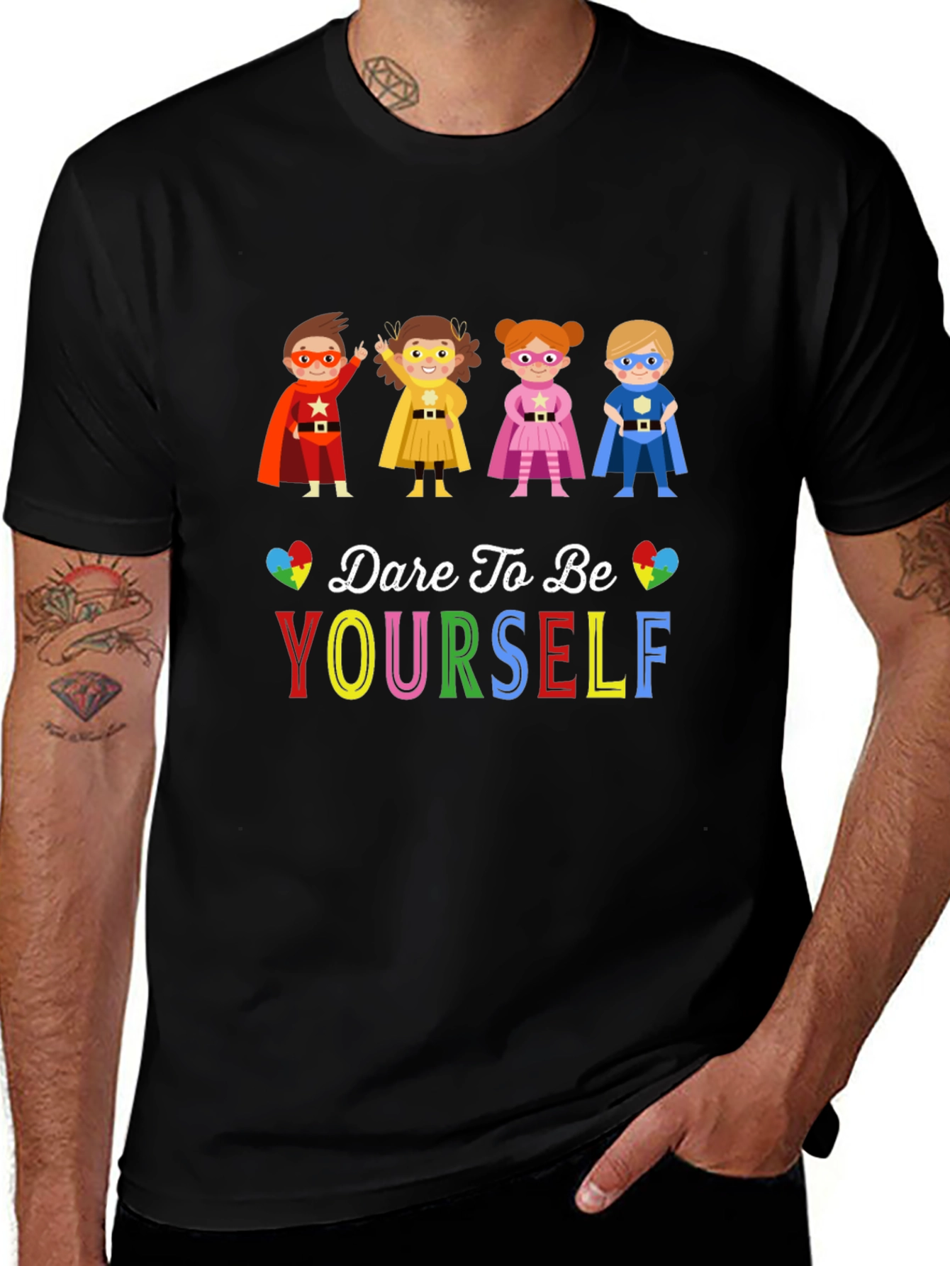 Variant 17 of Dare to Be Yourself Superhero T-Shirt