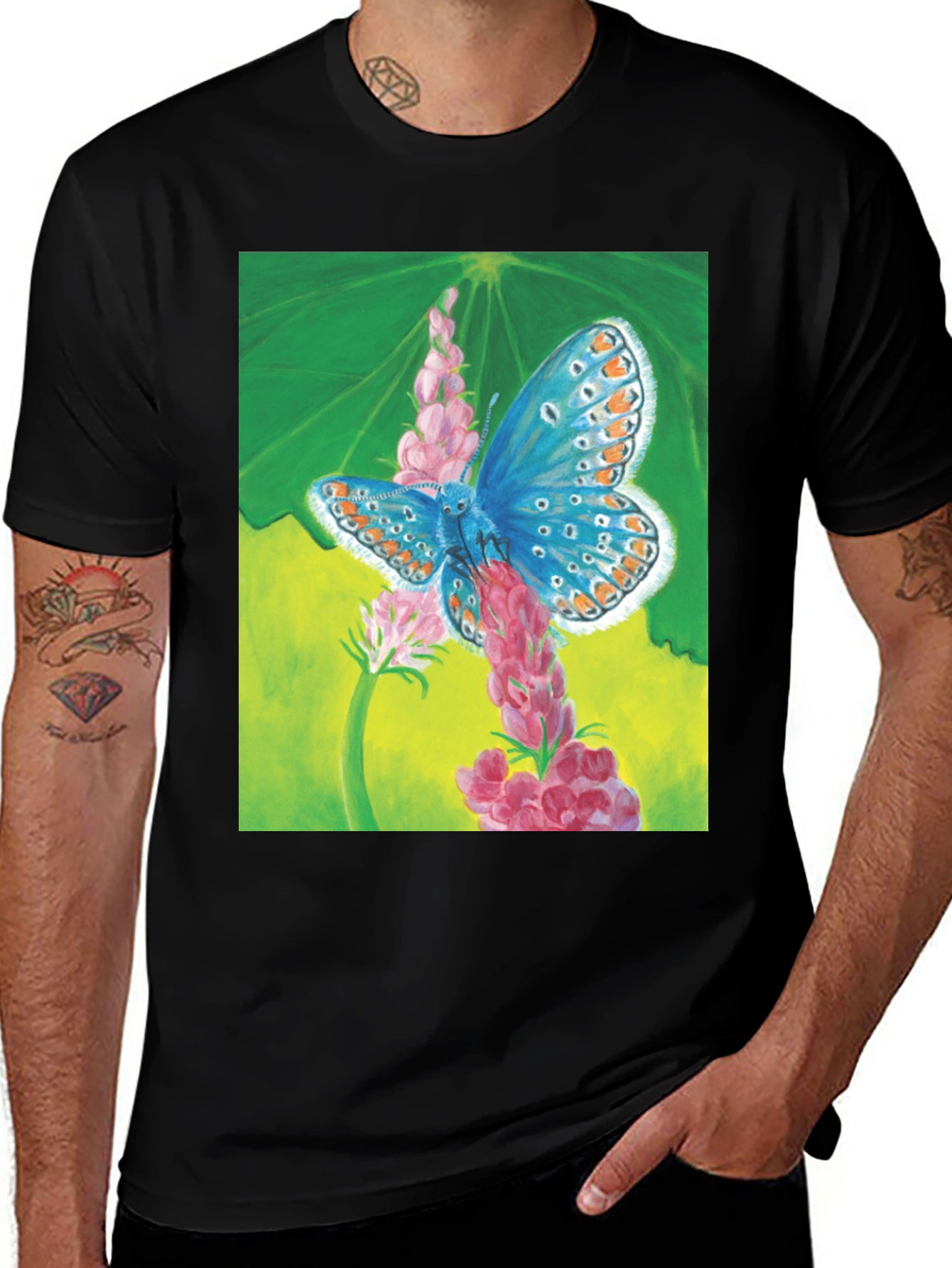 Variant 8 of Butterfly Graphic Tee - Nature Lover Apparel