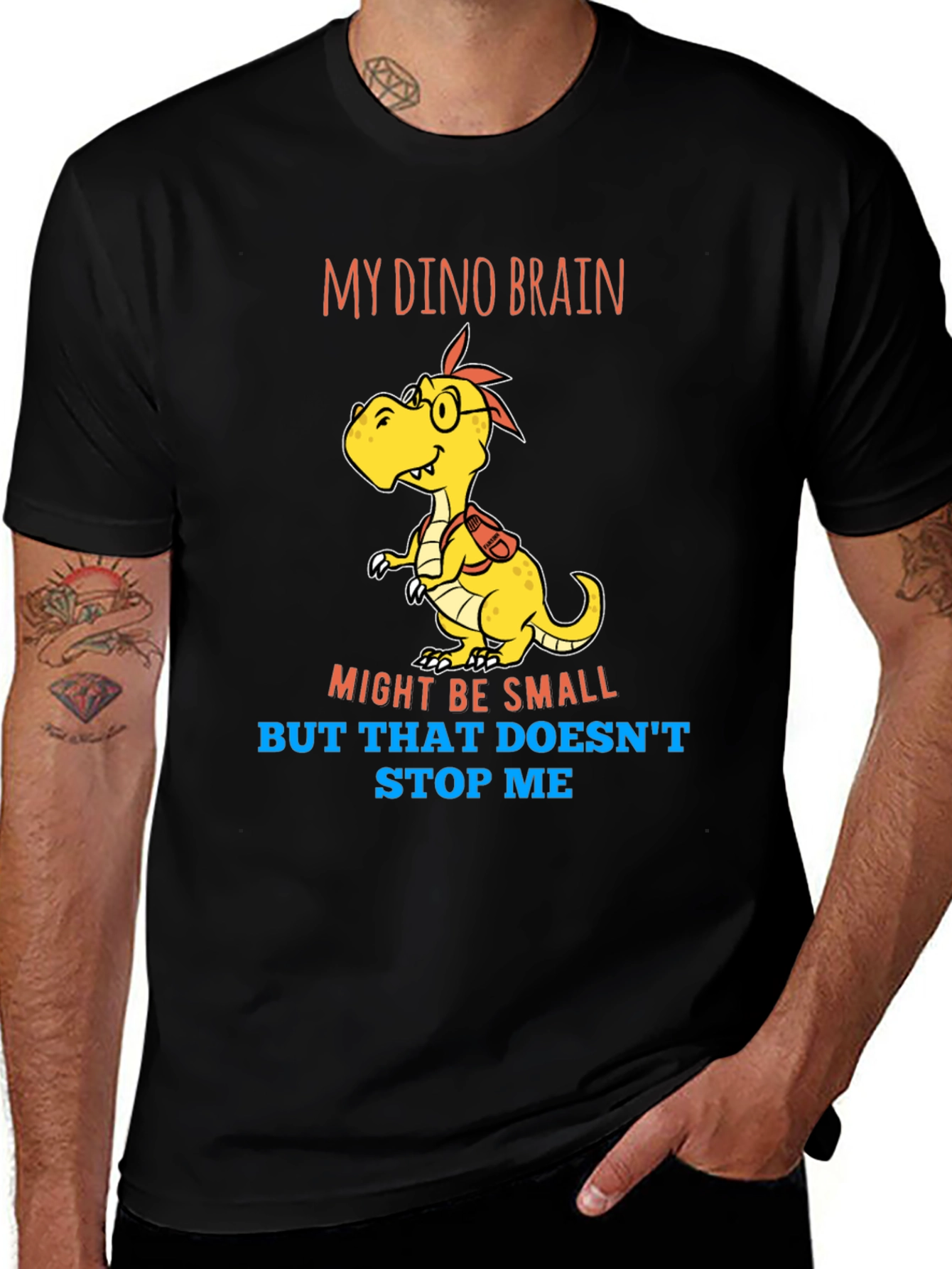 Variant 16 of Dino Brain T-Shirt - Small Brain, Big Dreams