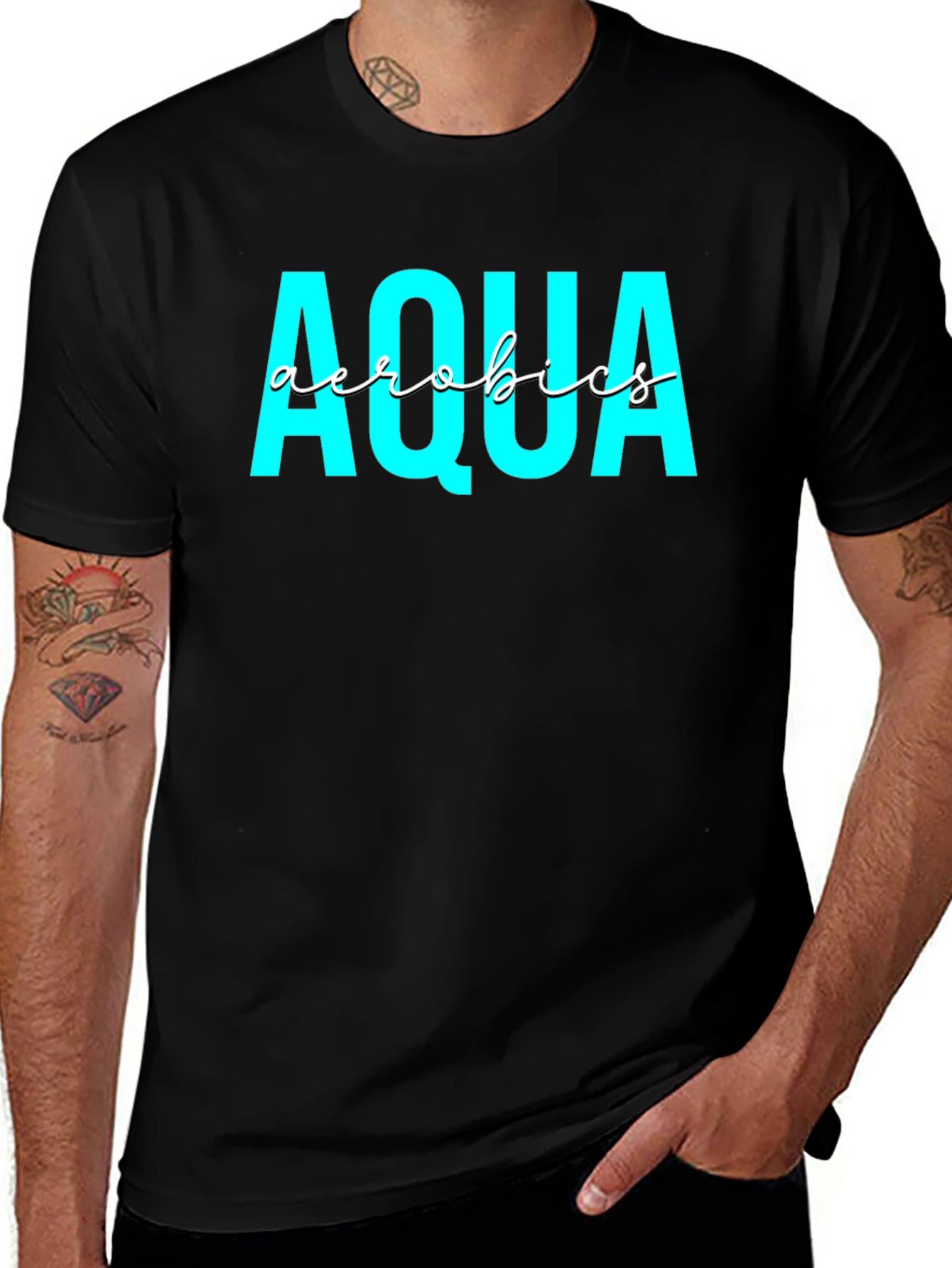 Variant 24 of Aqua Aerobics Black Tee
