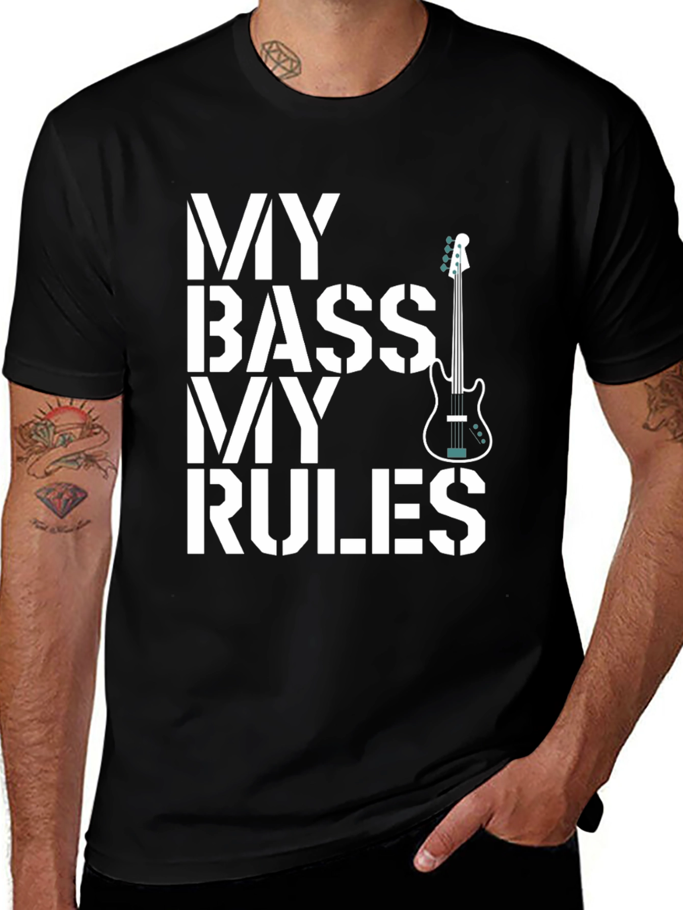 Variant 17 of My Bass My Rules Graphic Tee