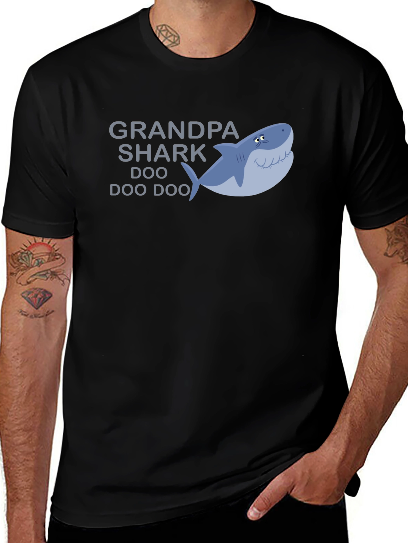 Grandpa Shark T-Shirt - Doo Doo Doo!