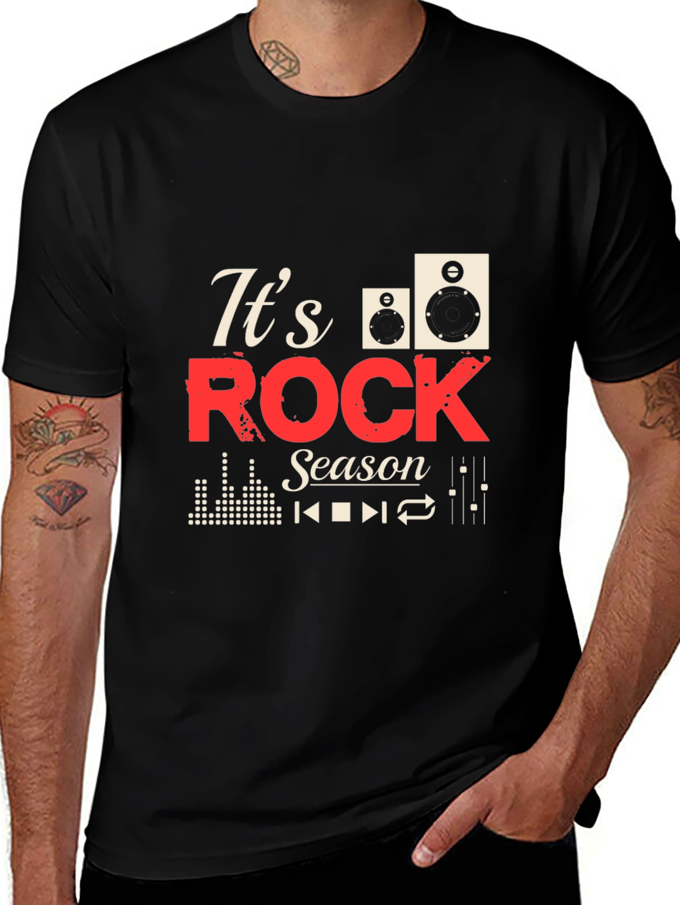 Variant 8 of It's Rock Season Graphic Tee