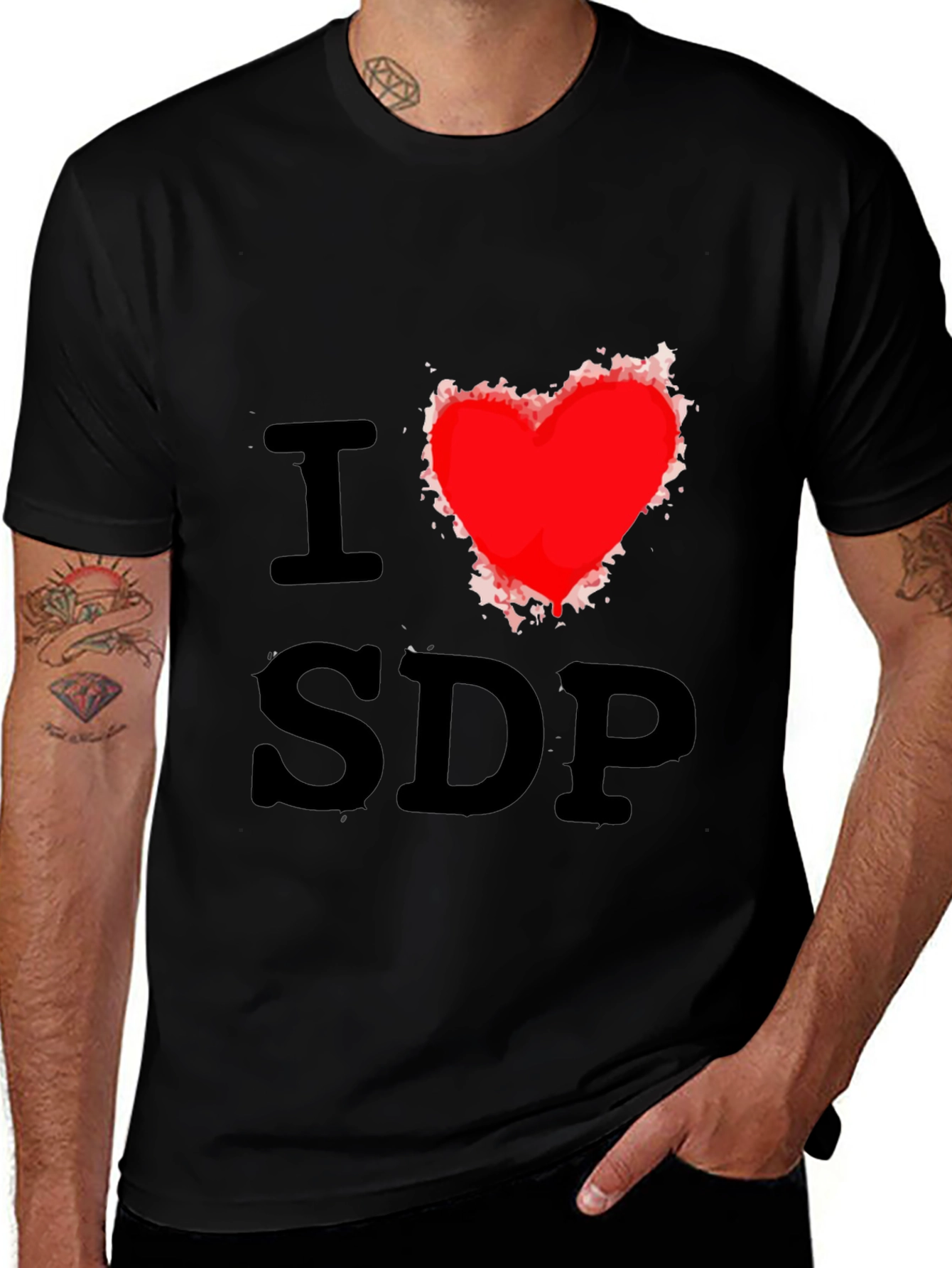 Variant 26 of I Heart SDP T-Shirt - Soft Cotton Tee