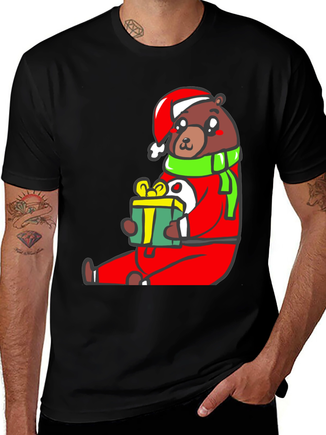 Christmas Bear T-Shirt - Holiday Gift