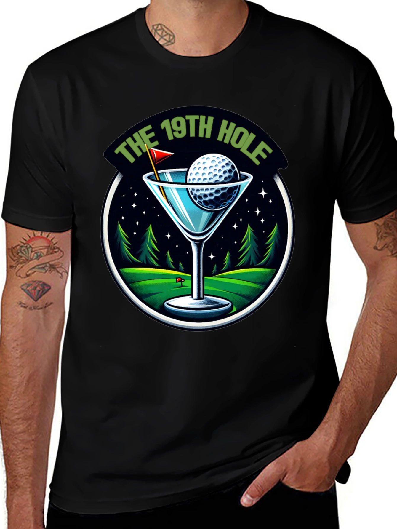 Variant 13 of The 19th Hole Golf T-Shirt