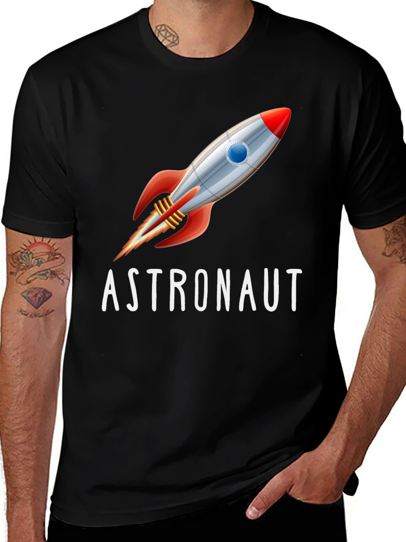 Astronaut Rocket T-Shirt - Space Adventure Tee