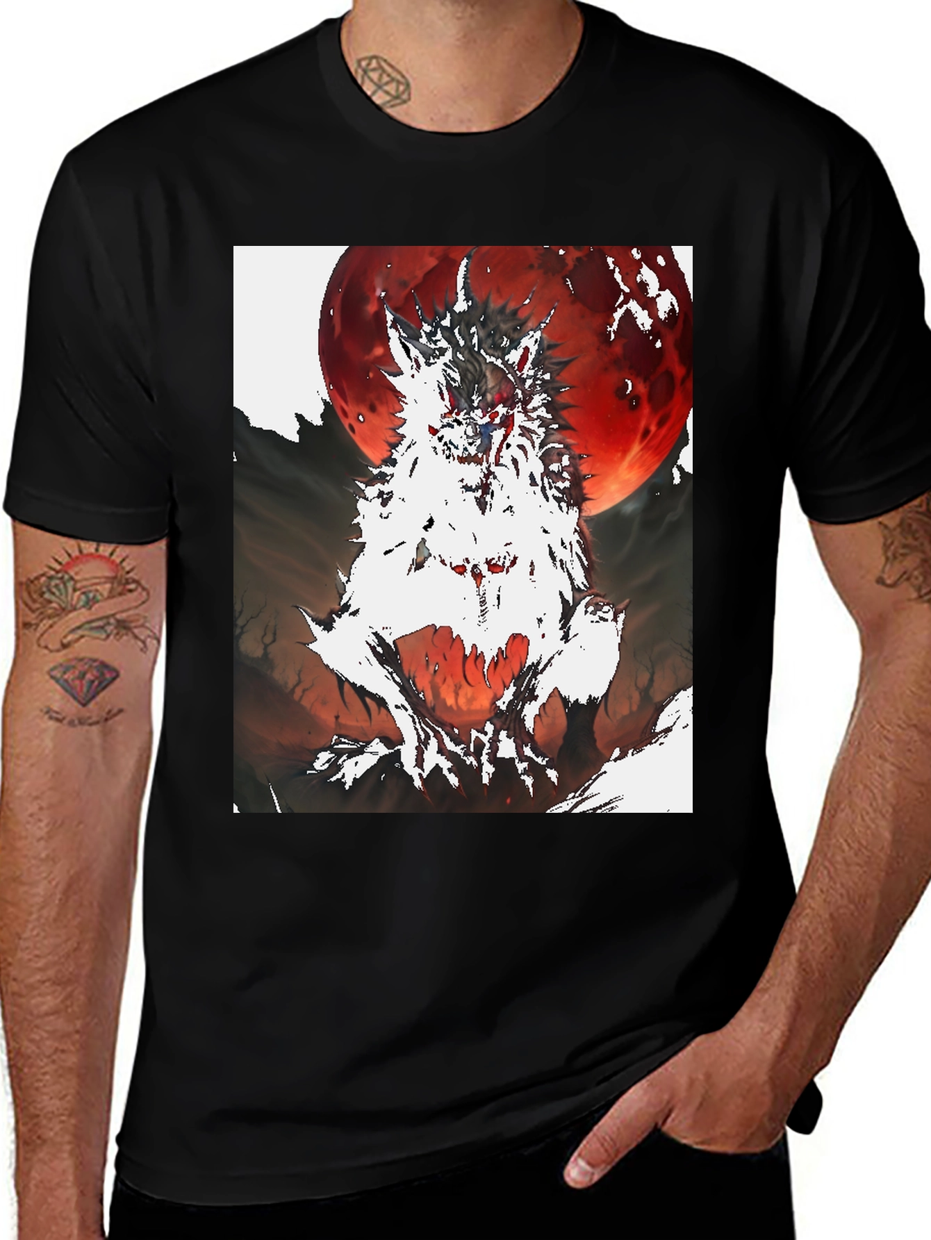 Werewolf Blood Moon Graphic Tee