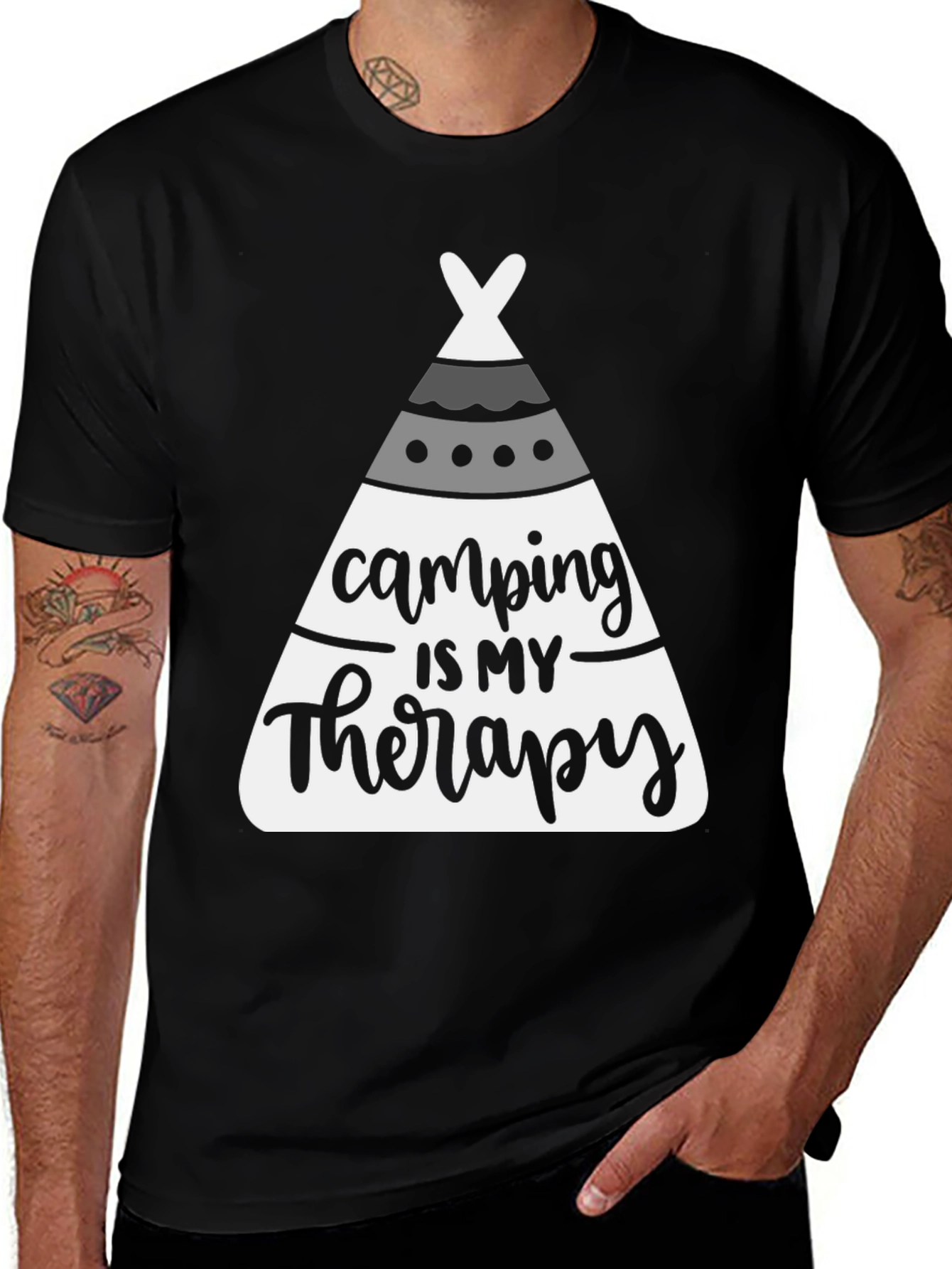 Variant 26 of Camping is My Therapy Graphic Tee