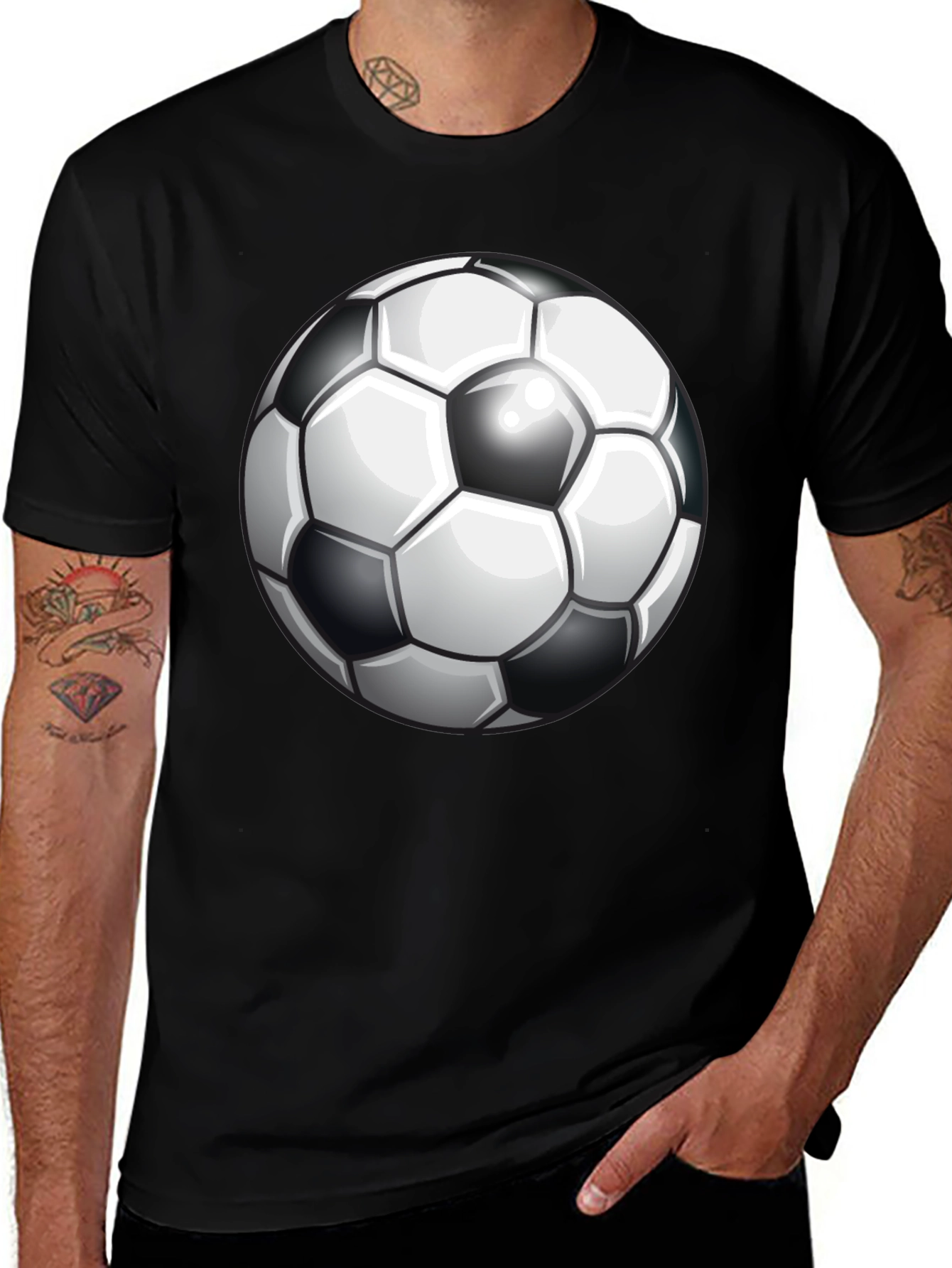Variant 8 of Soccer Ball Graphic T-Shirt