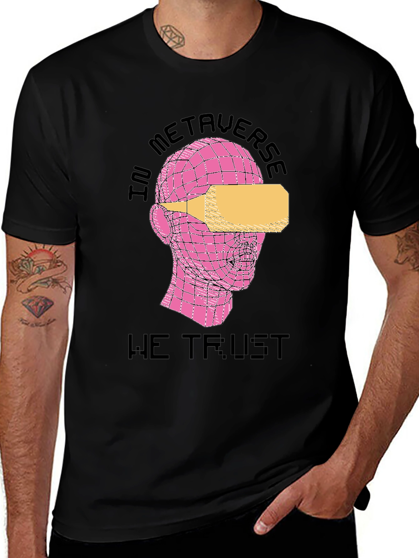 Variant 14 of In Metaverse We Trust Black T-Shirt