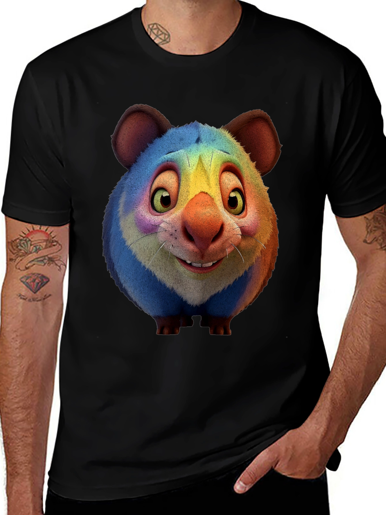 Variant 6 of Rainbow Gundi Graphic Tee