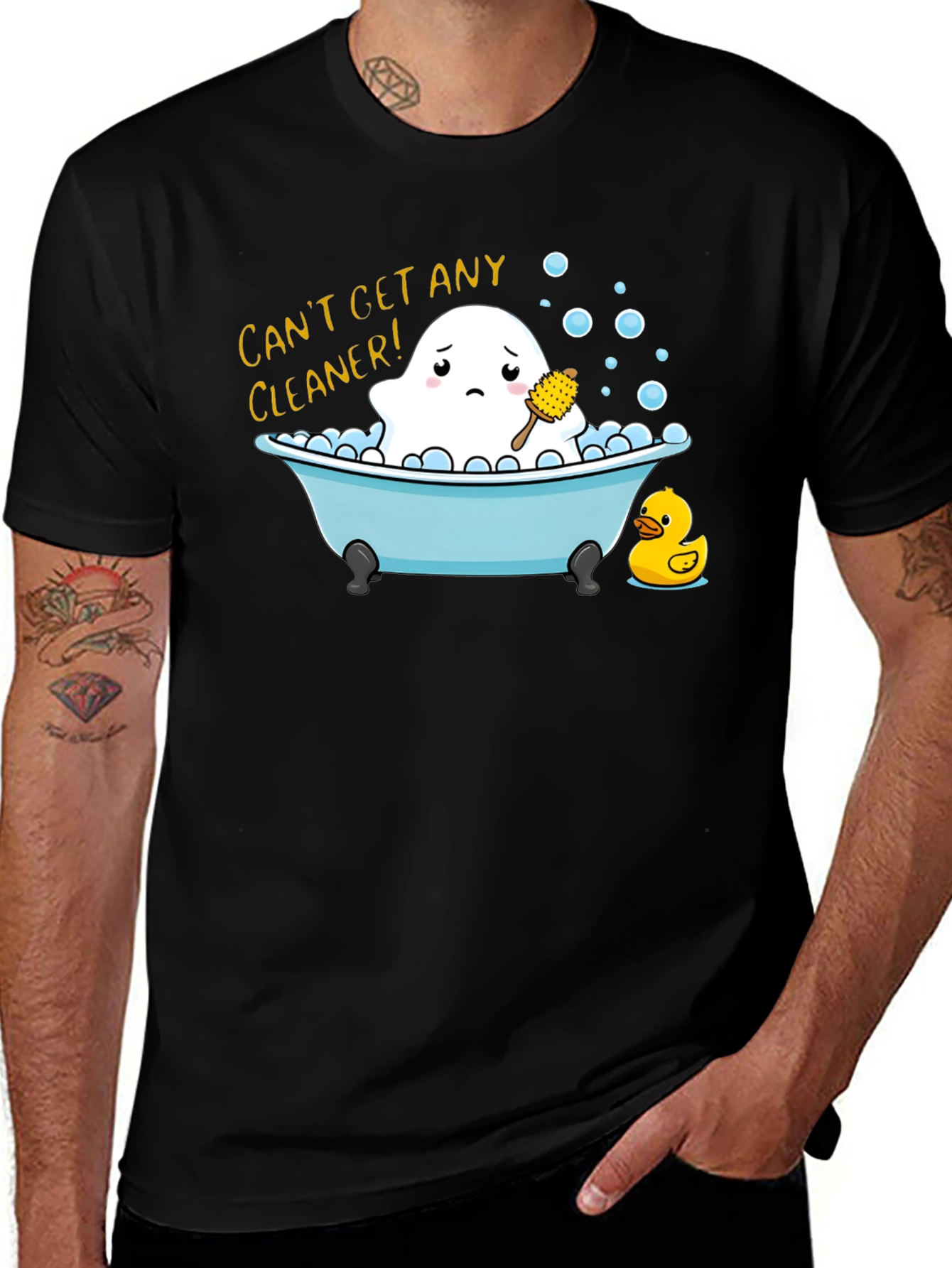 Variant 6 of Can't Get Any Cleaner! Ghost T-Shirt