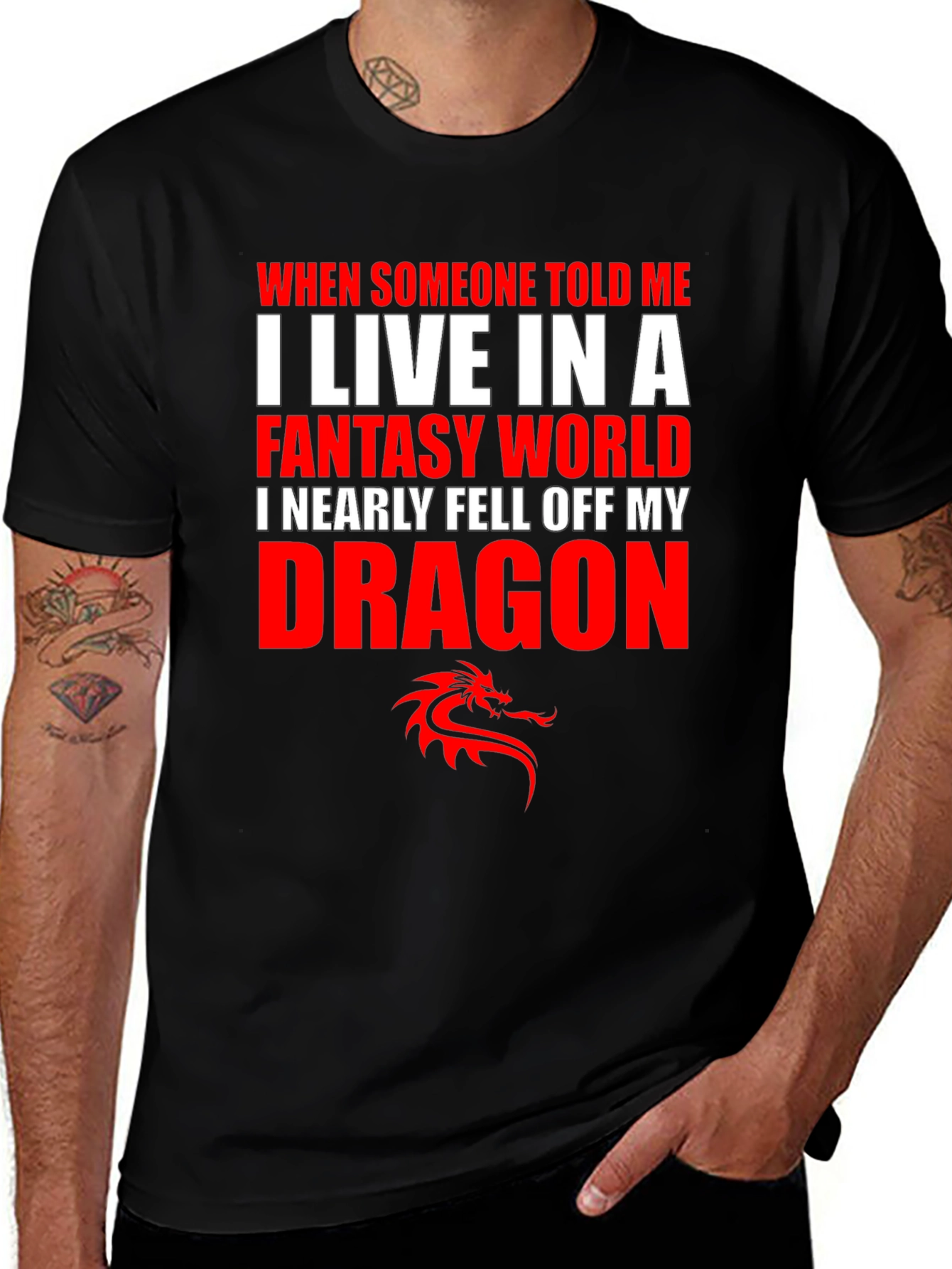 Variant 13 of Fantasy World Dragon T-Shirt