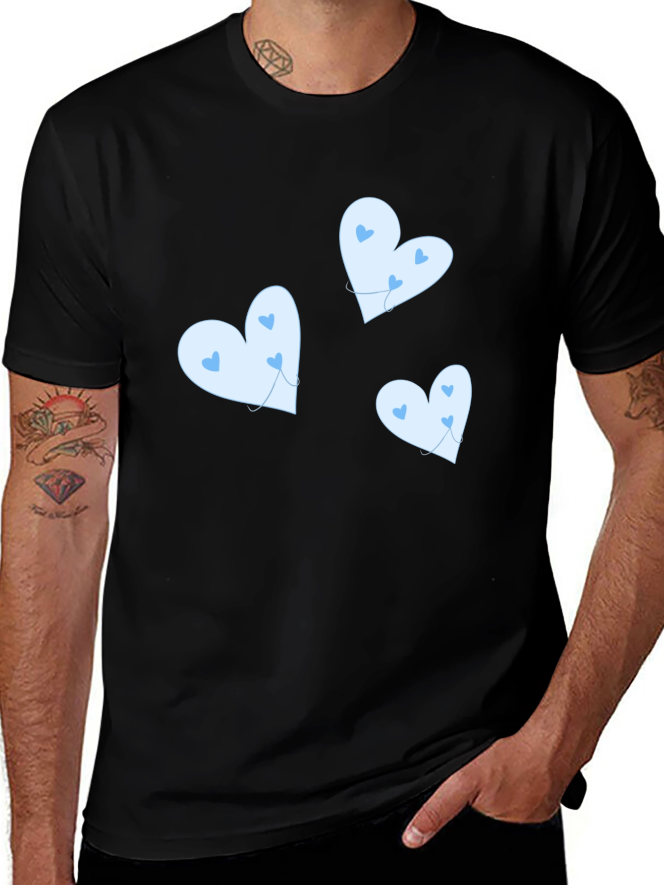 Variant 25 of Cute Heart Balloon Graphic T-Shirt