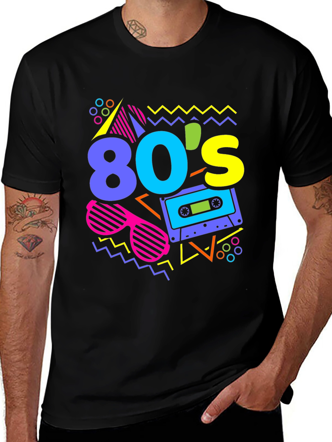 Retro 80's Style Graphic Tee